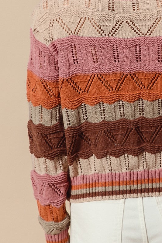 Tess Wavy Stripe Sweater