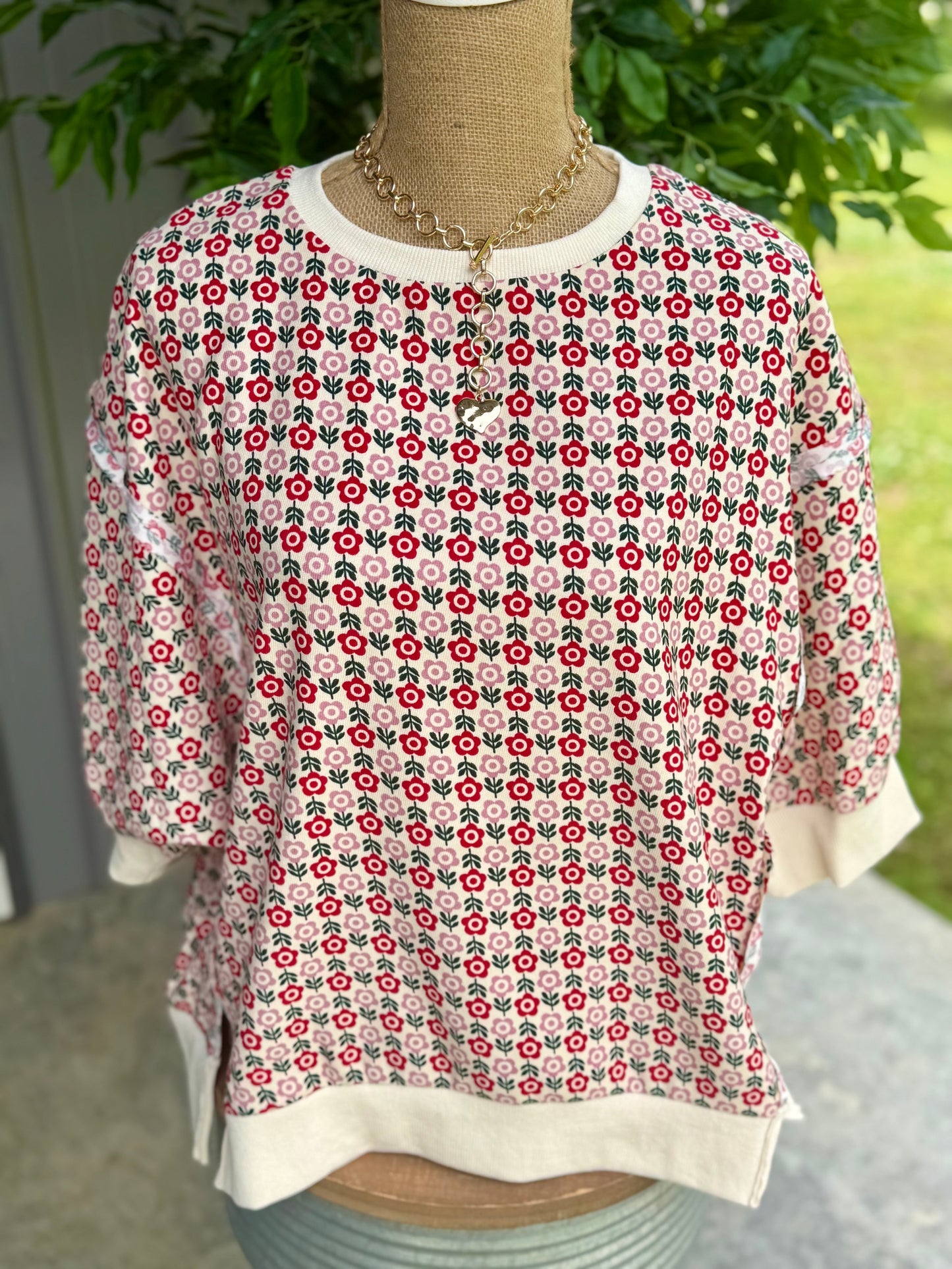 Bella Flower Printed Top