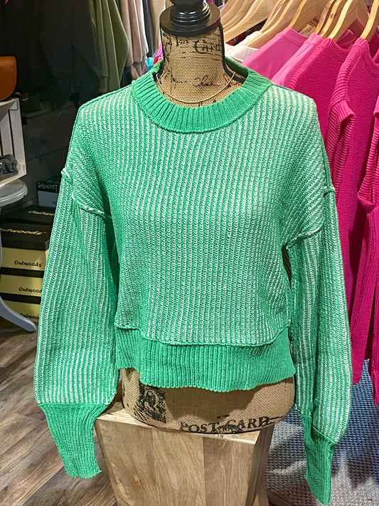 Holly Two Tone Striped Sweater