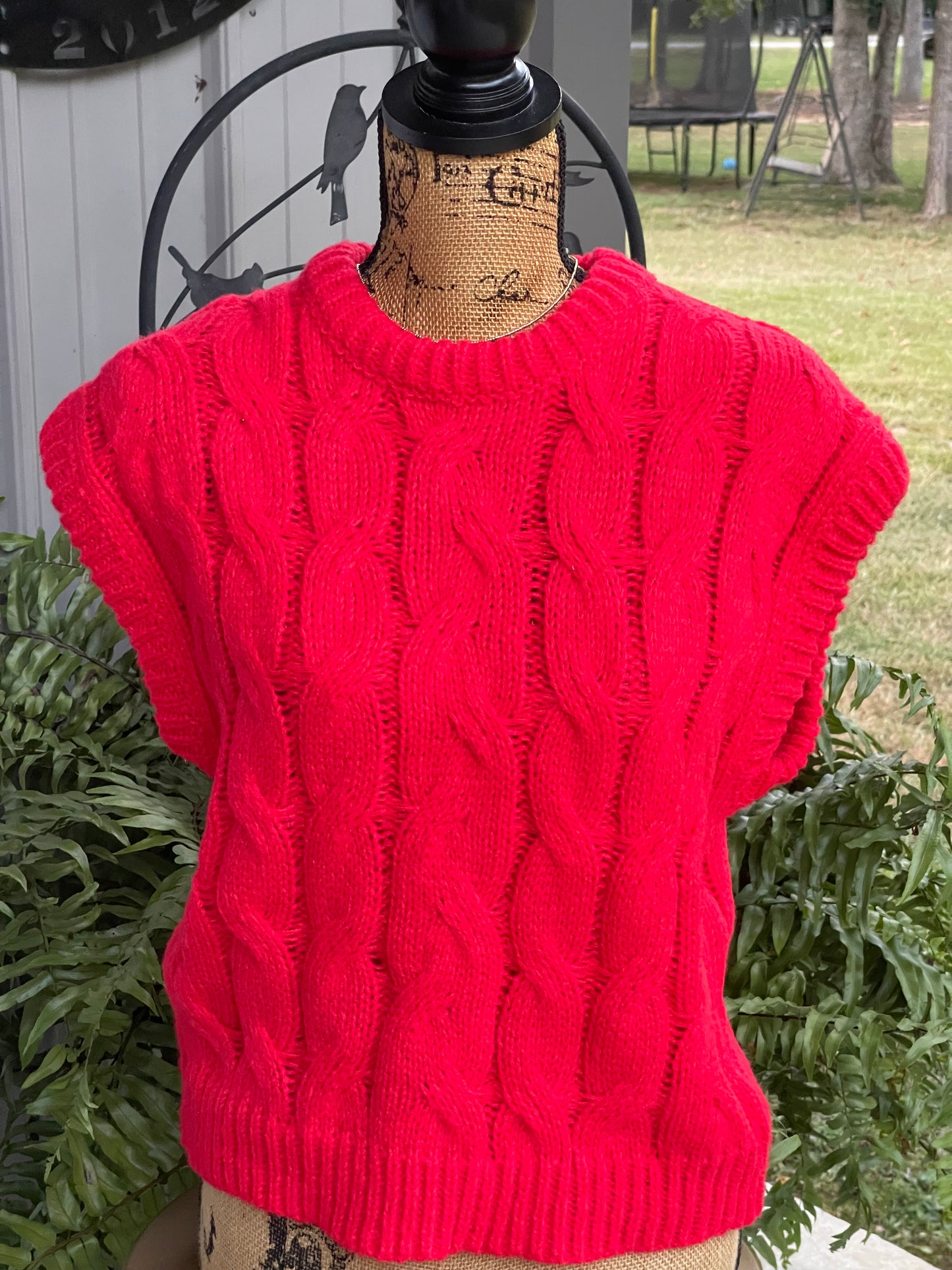 Holly Cable Knit Sweater Vest