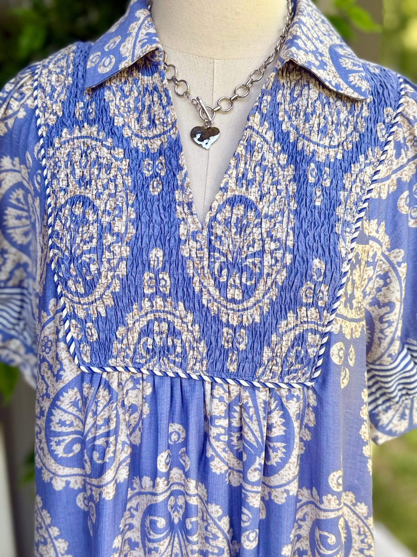 Patti Geo Floral Midi Dress