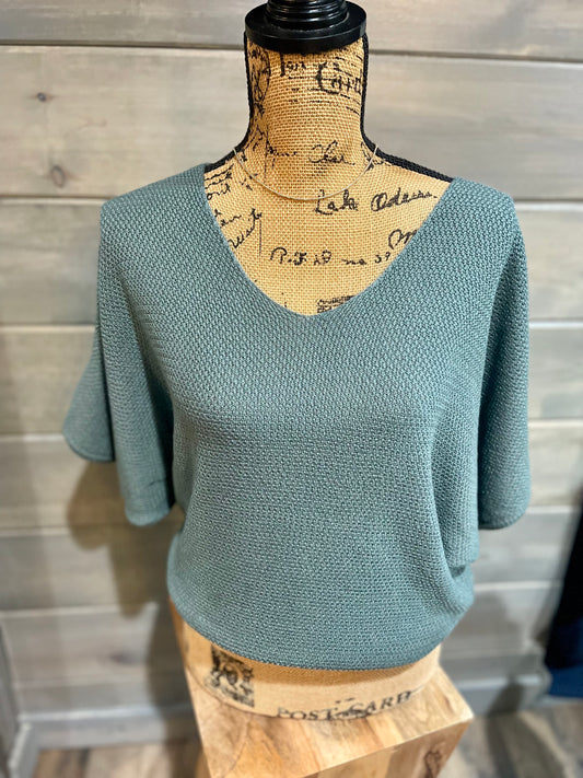 Merri V Neck Dolman Sweater