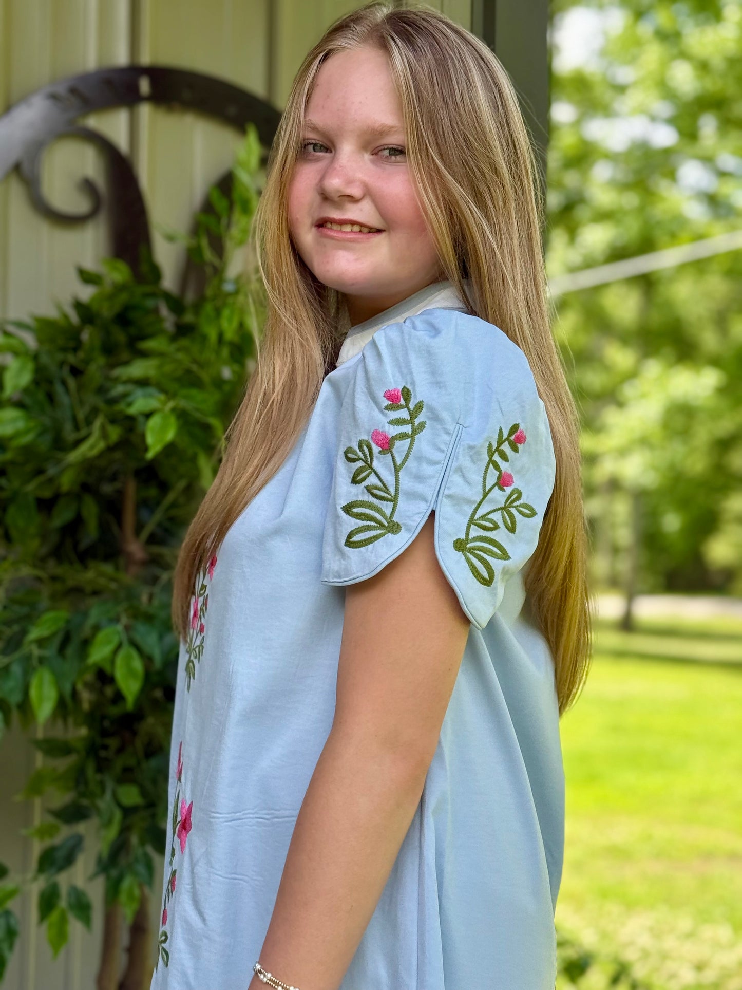 Brooke Floral Embroidered Dress