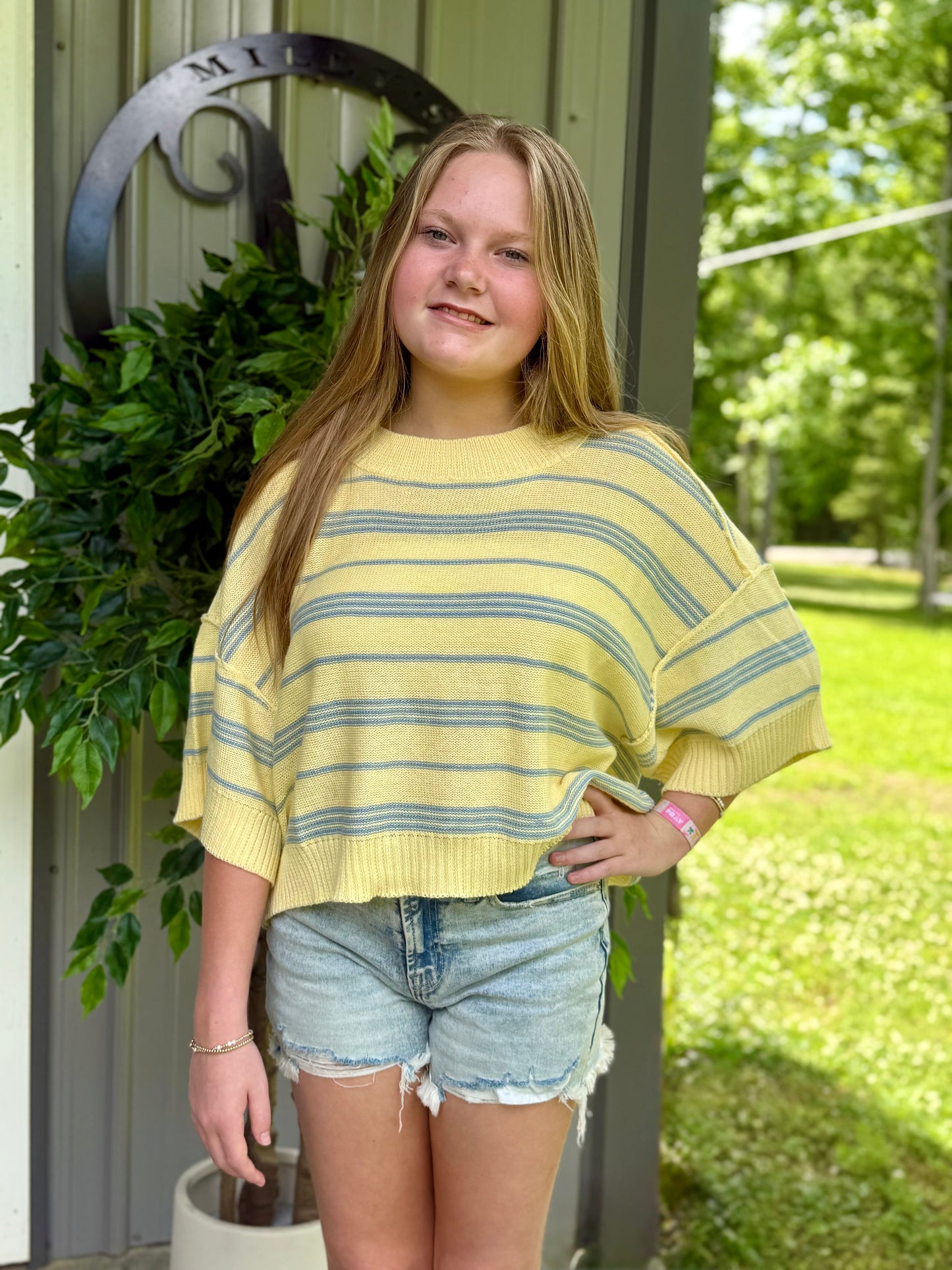 Lea Striped Lightweight Sweater