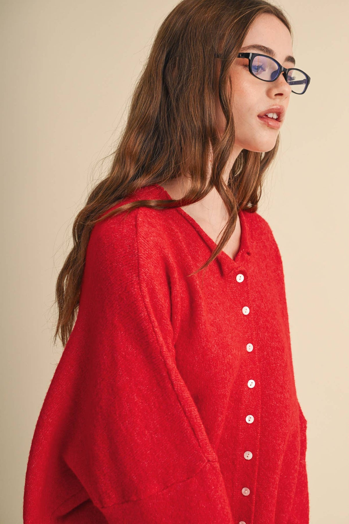 Oversized Button Down Cardigan