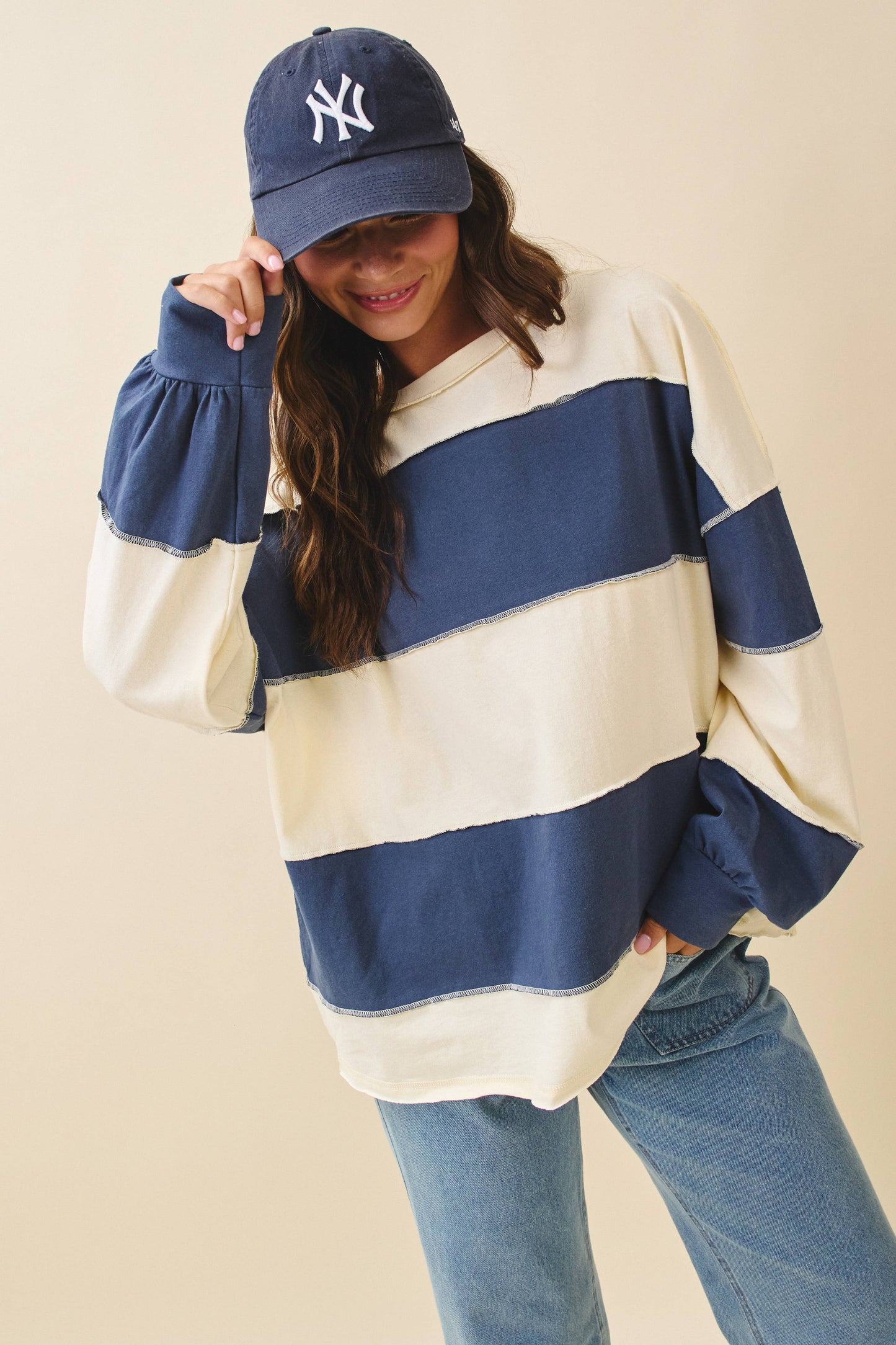 Jeanie Sleeve Slouchy Top