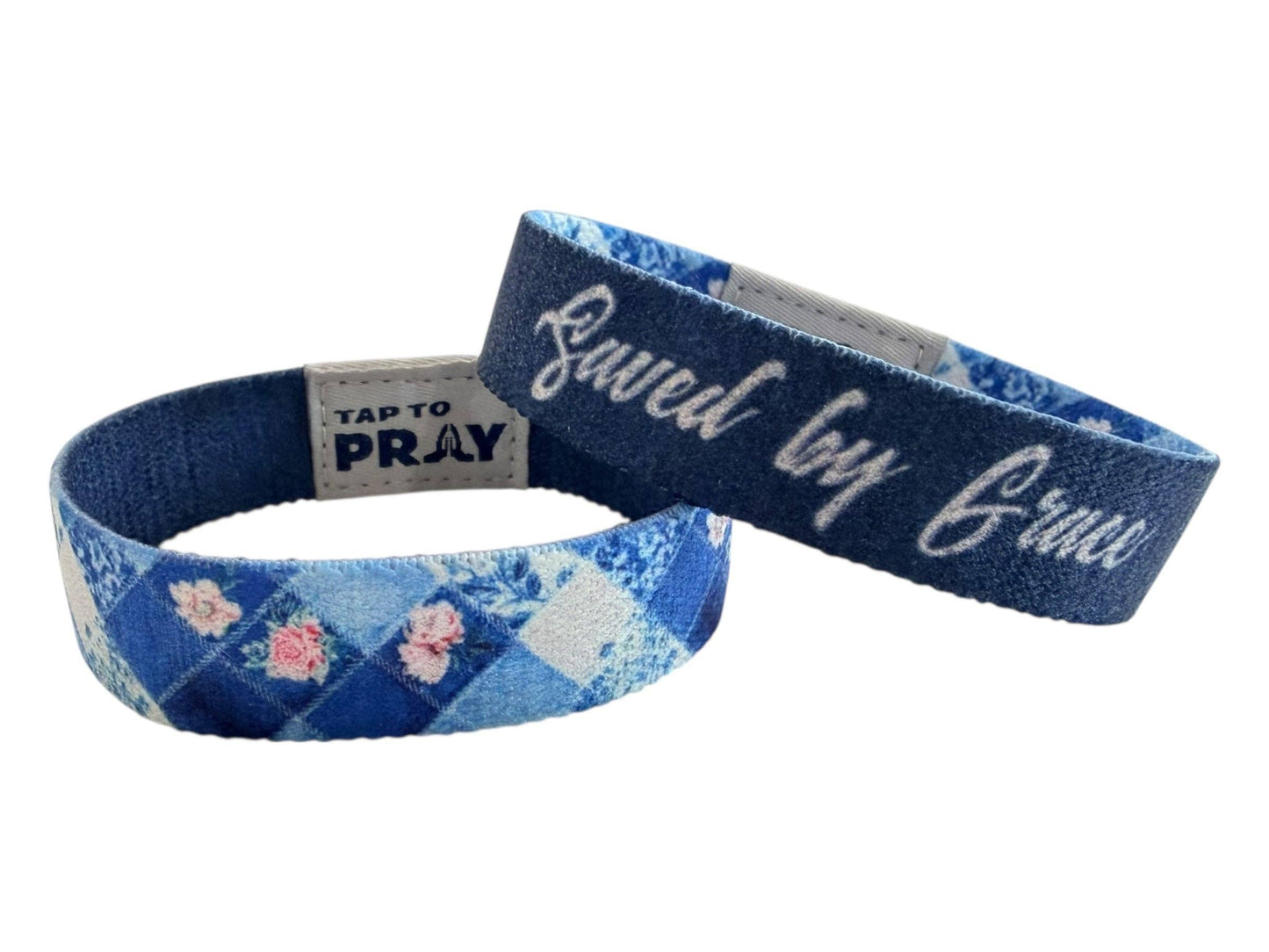 Tap To Pray® Wristband – Patchwork - Saved by Grace