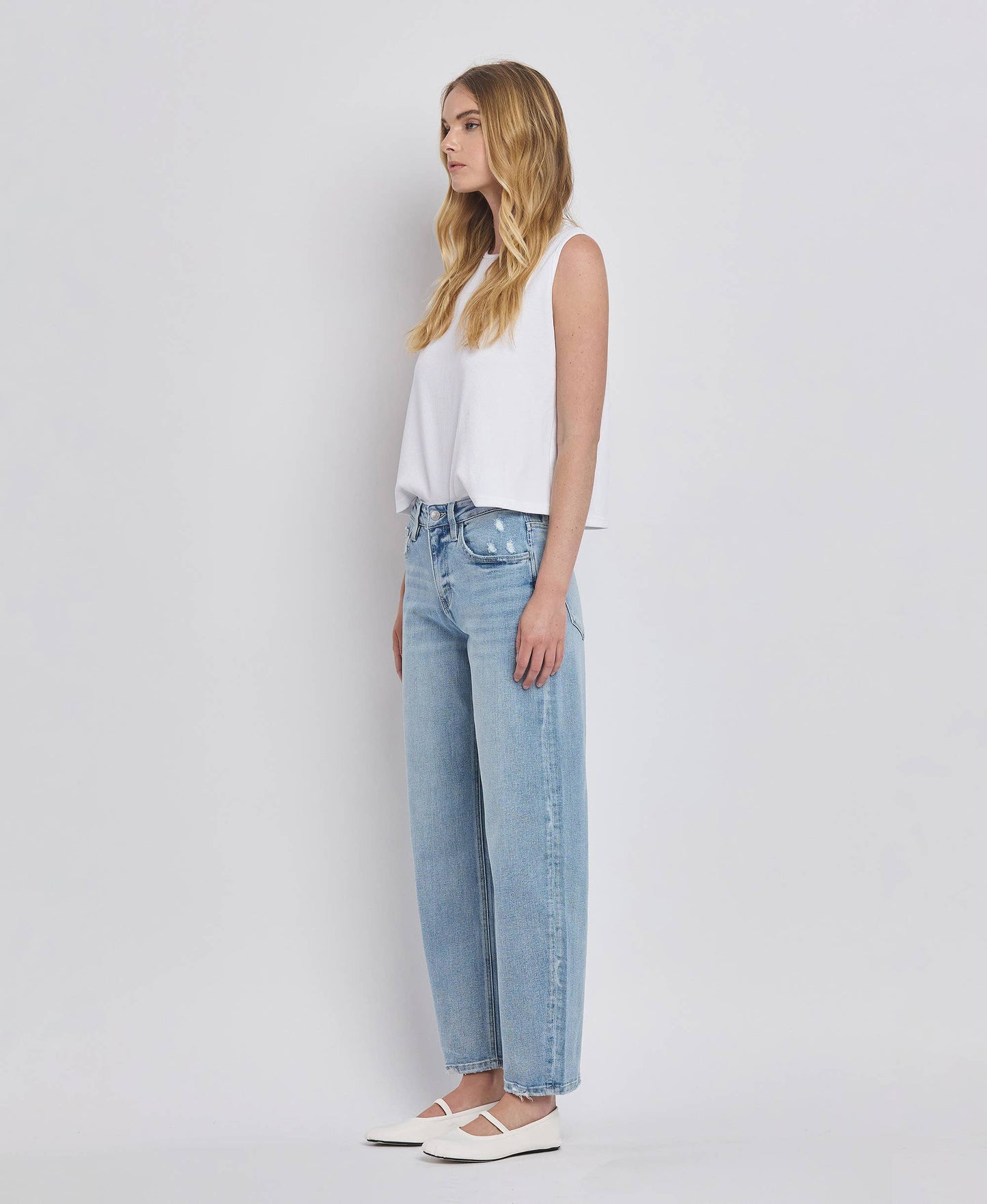 High Rise Barrel Jean