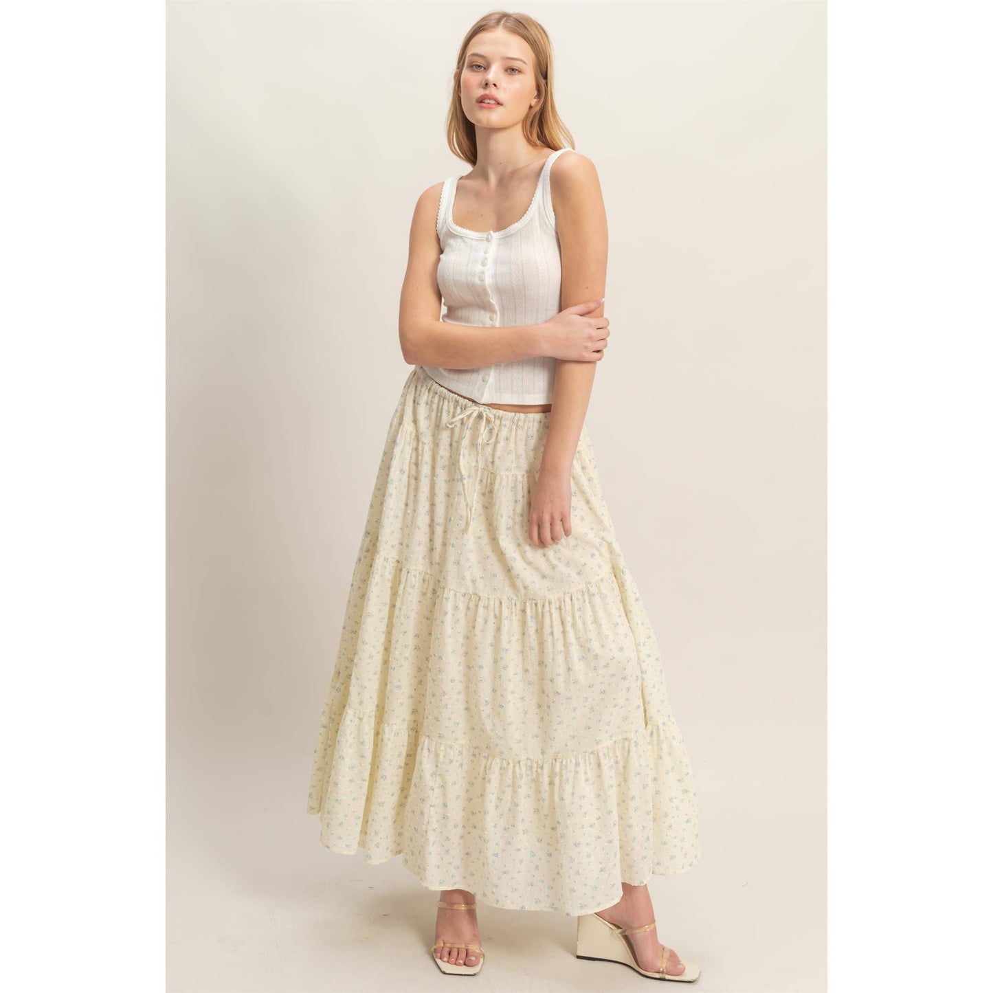 Jenny Floral Tiered Skirt