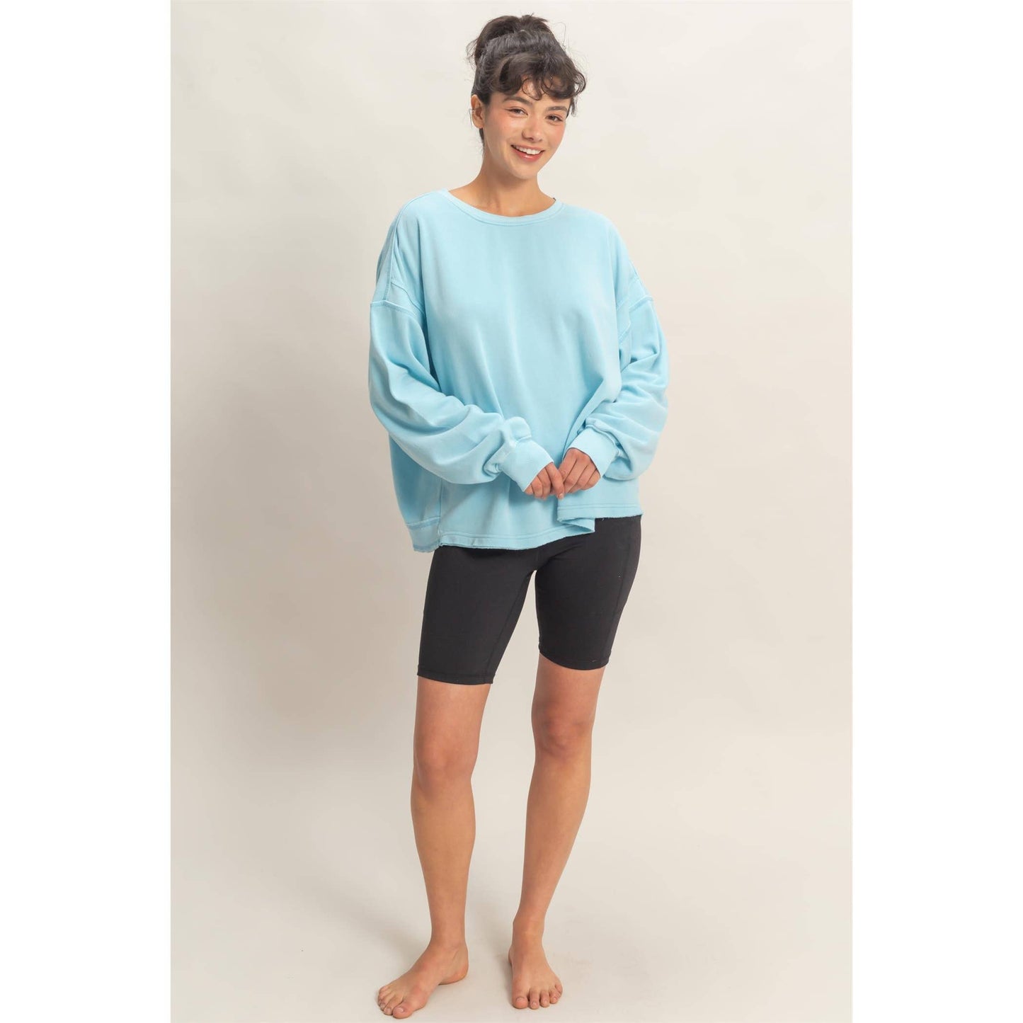 Livie Oversized Cross Detail Open Back Top