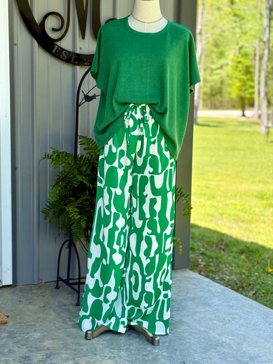 Aisley Geometric Pants - Milly's Boutique