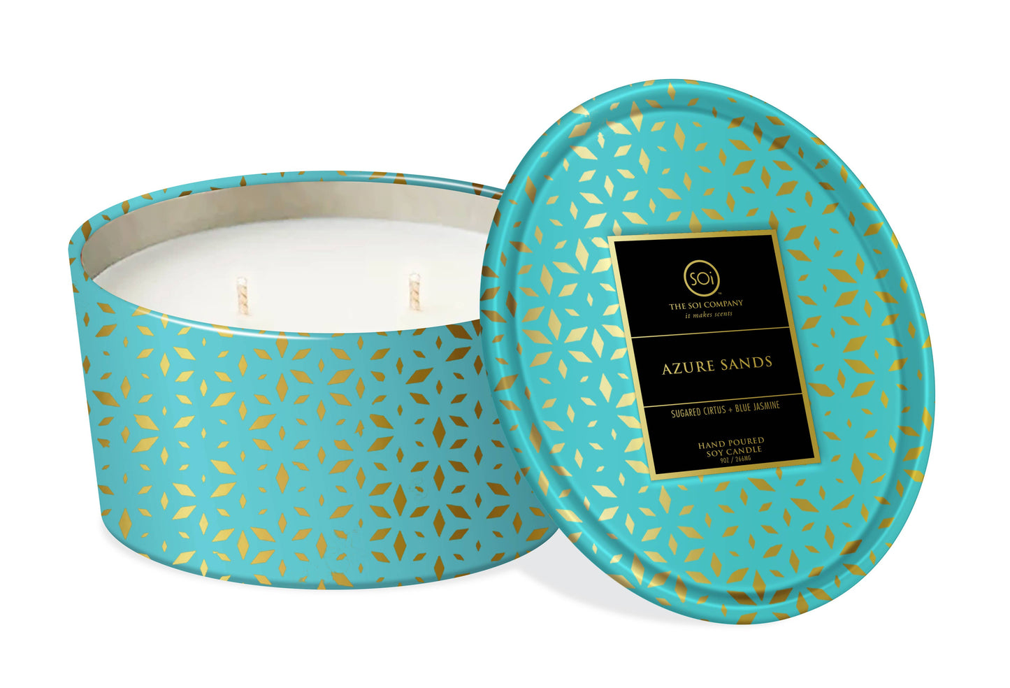 Azure Sands Shimmer 12oz Candle Tin - Milly's Boutique