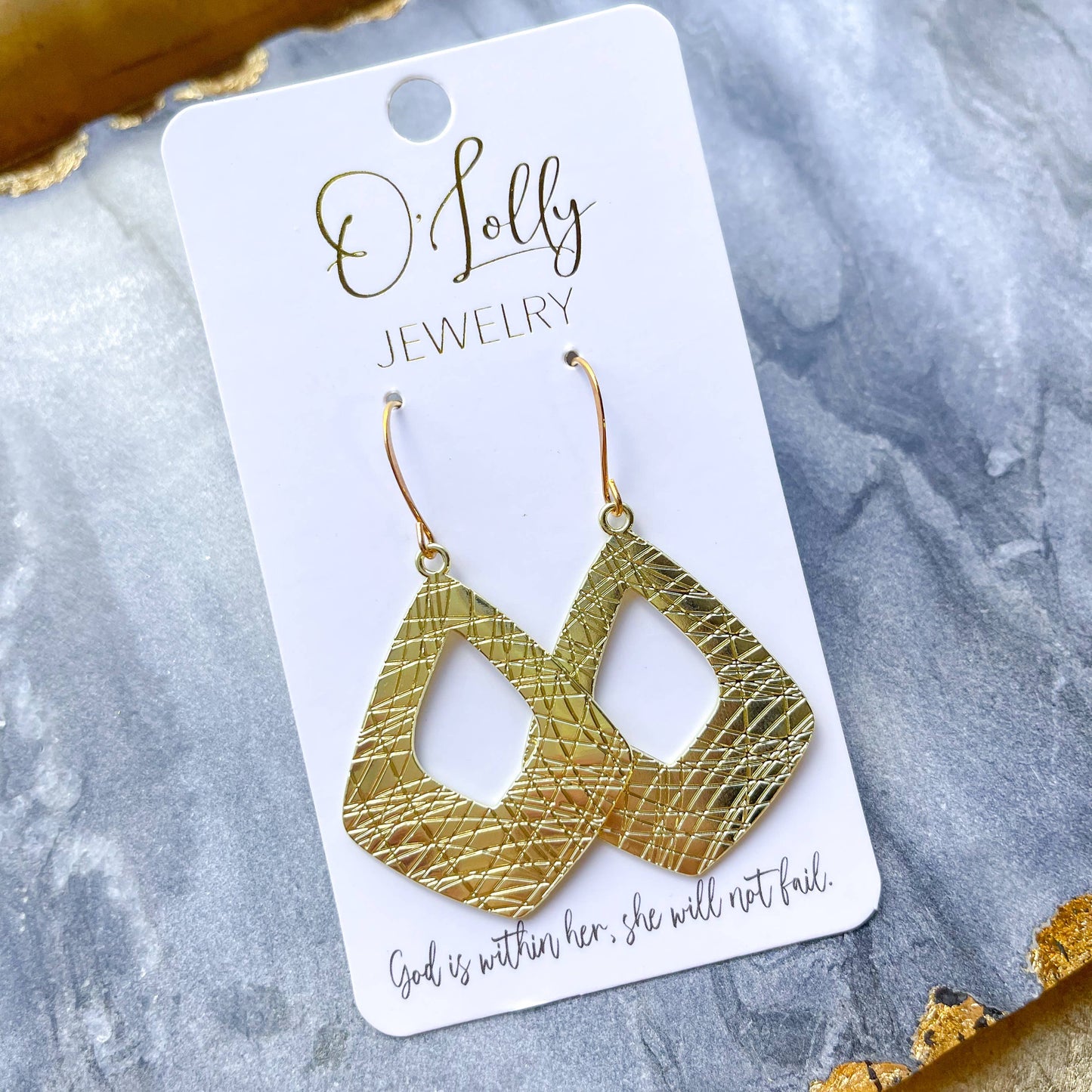 Shaped Gold Earrings