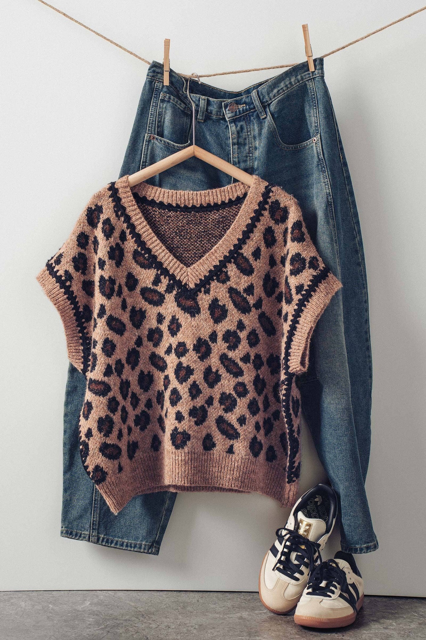 Leopard Sweater Vest