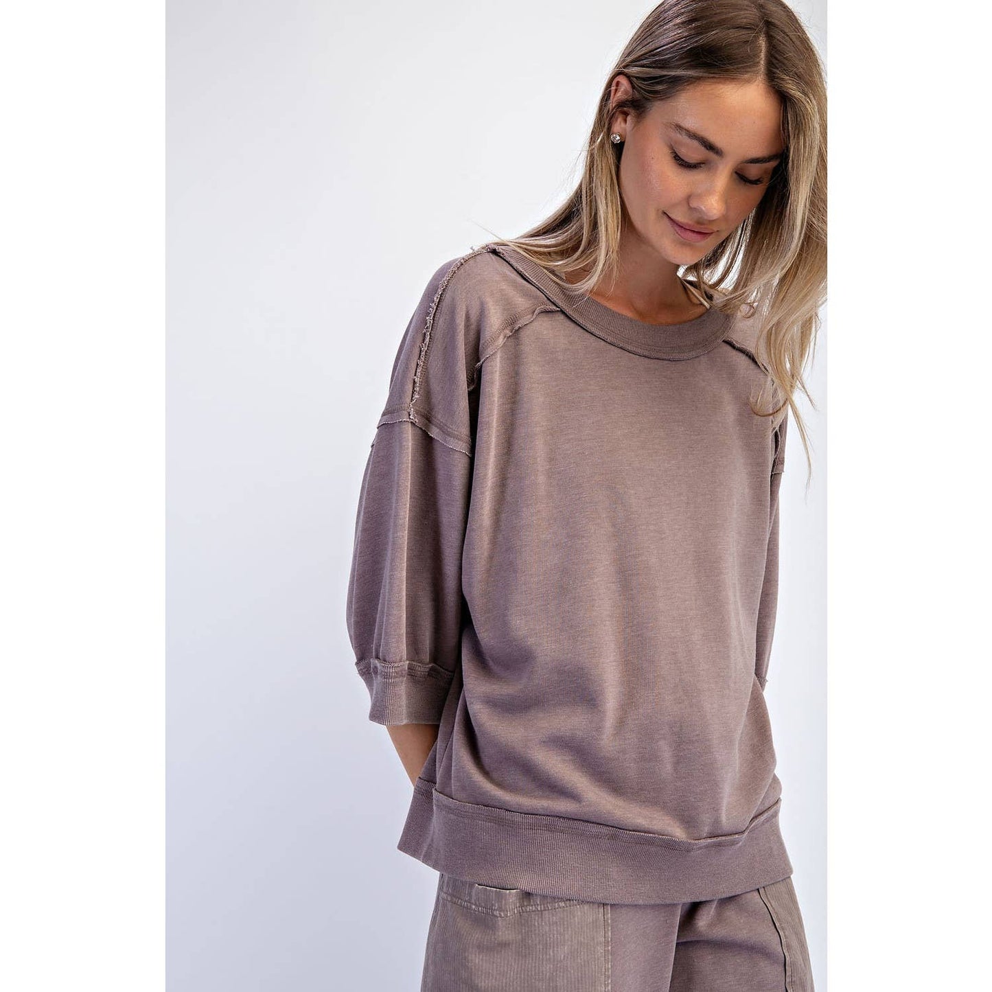 Mineral Washed French Terry Top