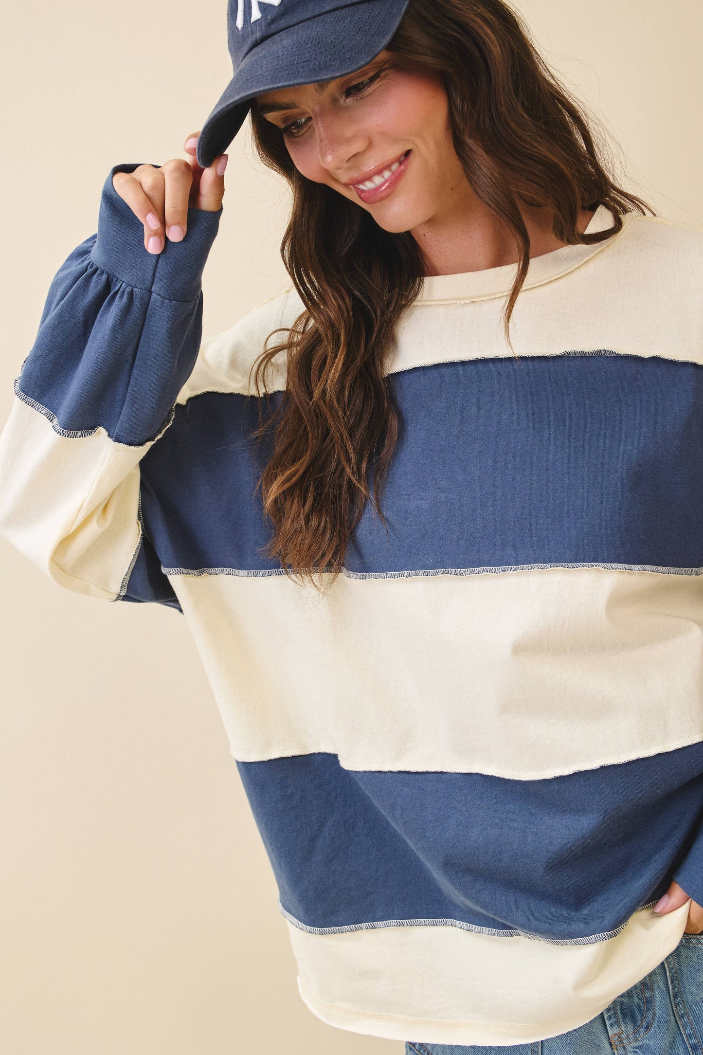 Jeanie Sleeve Slouchy Top
