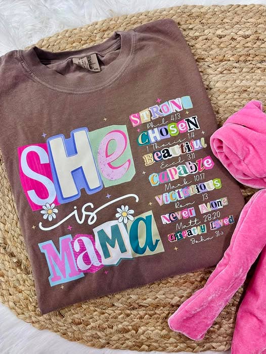 She Is Mama Verses Tee