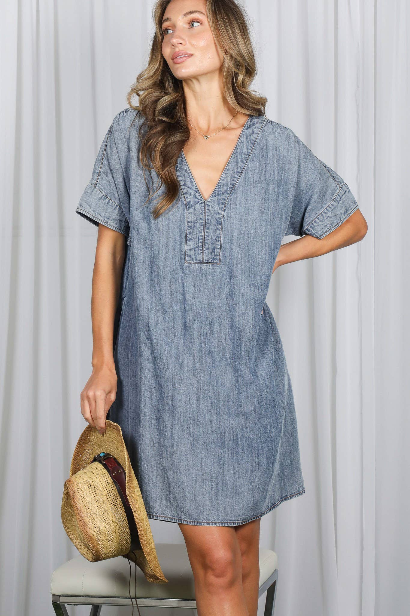 The Chambray Denim Dress