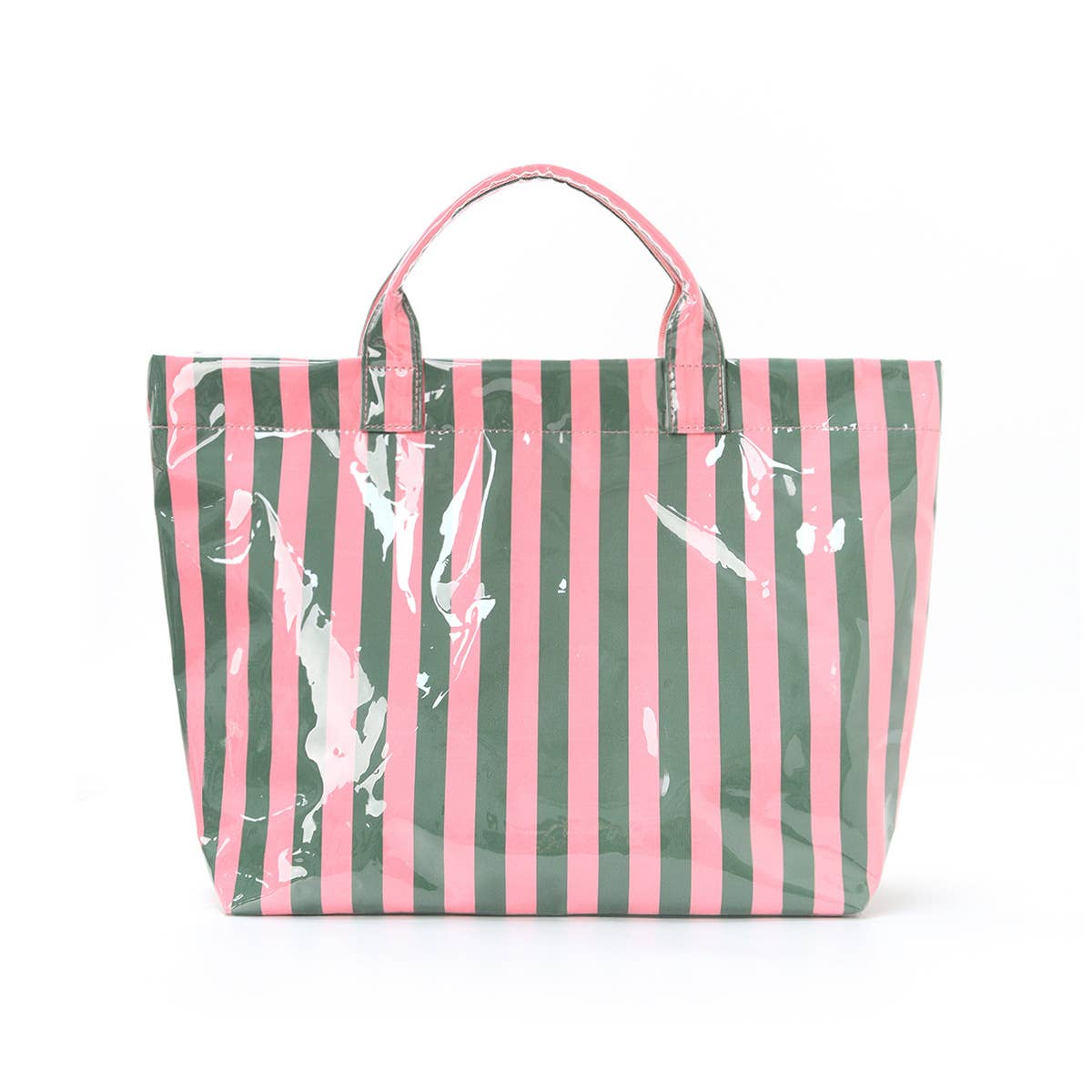 Striped Waterproof Tote Bag