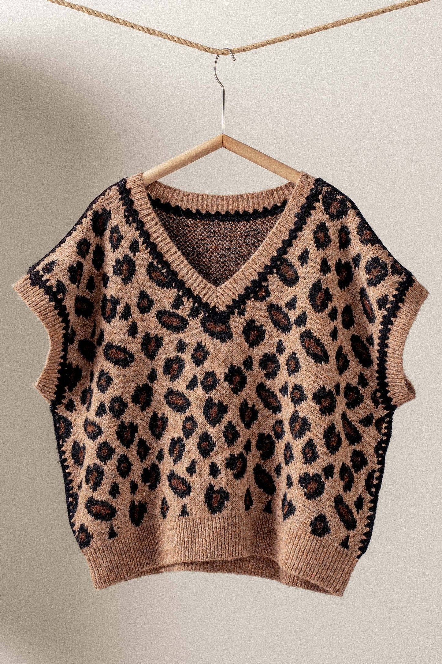 Leopard Sweater Vest