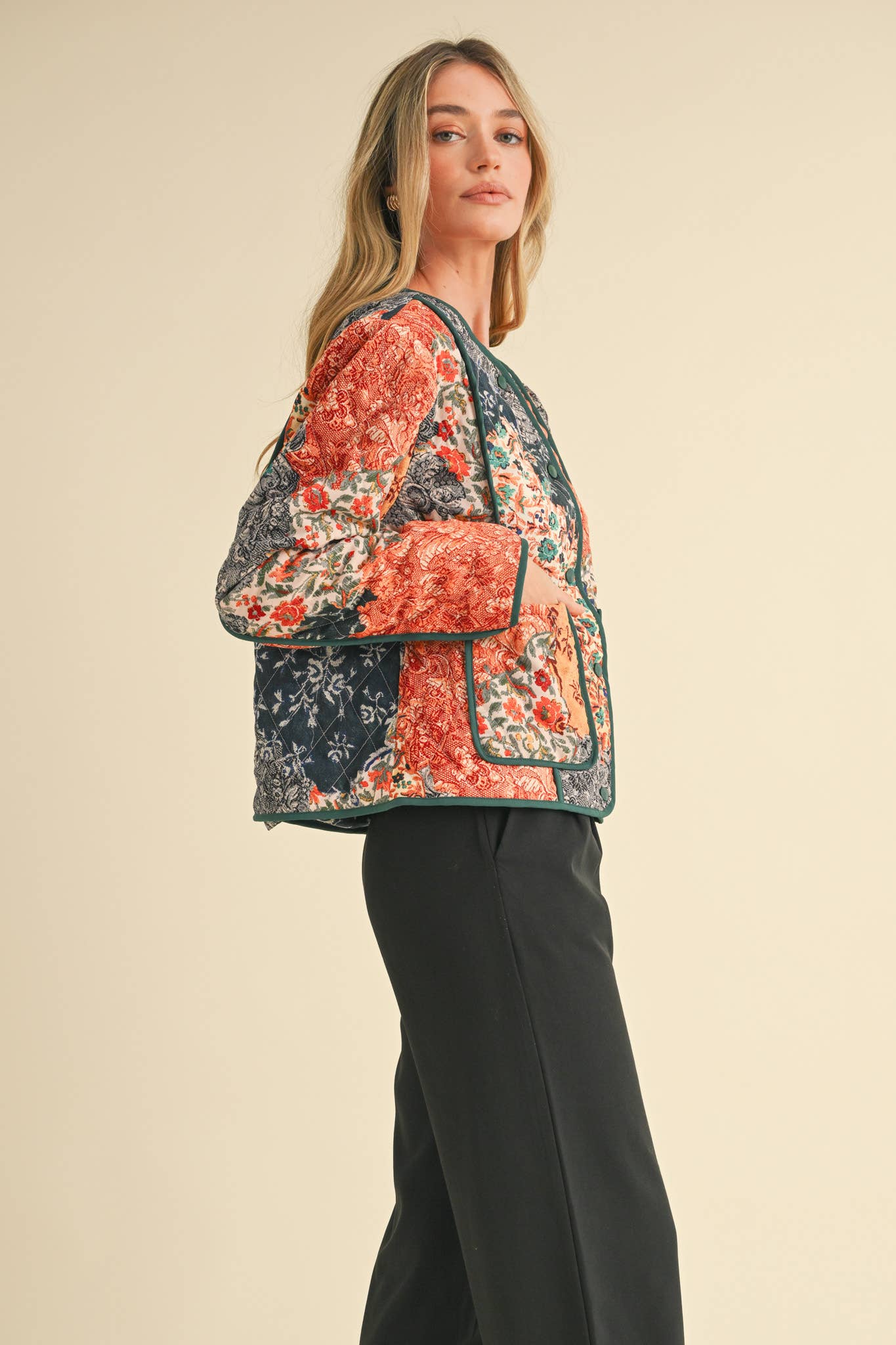 Patchwork Quilted Jacket