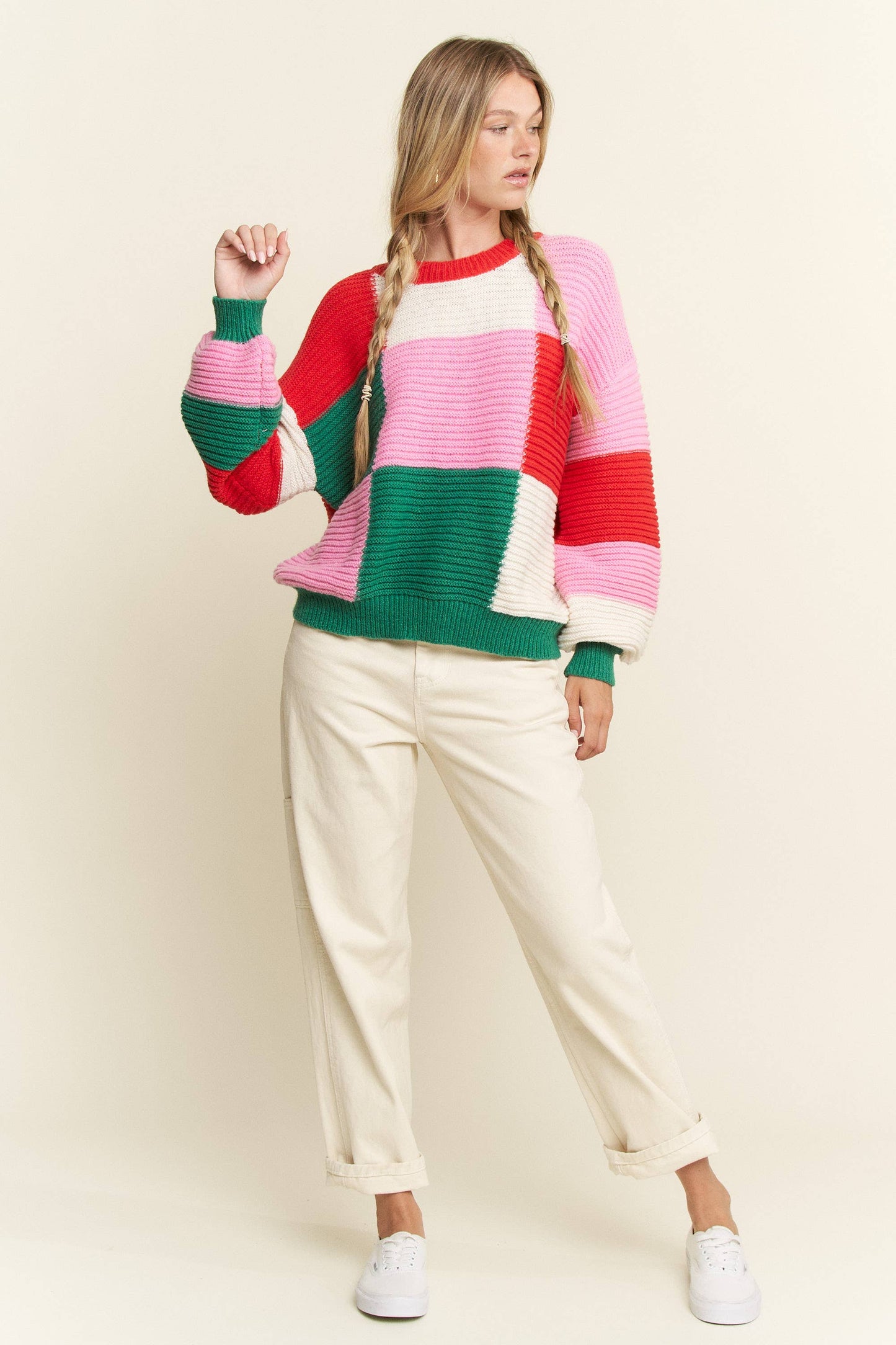 Holiday Geometric Colorful Sweater