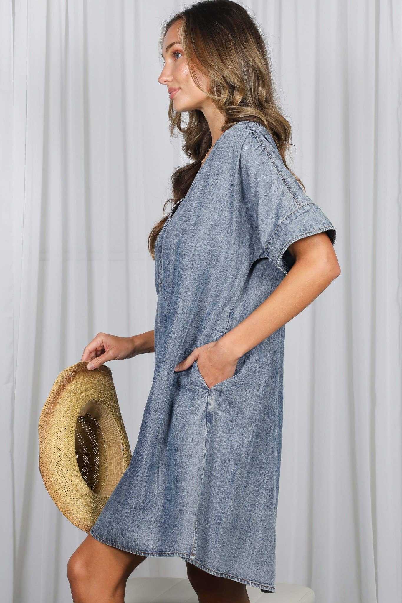 The Chambray Denim Dress