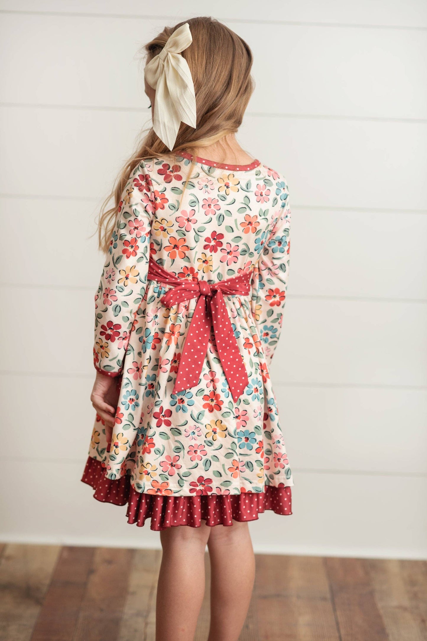 Tessy Floral Ruffle Button Pocket Dress