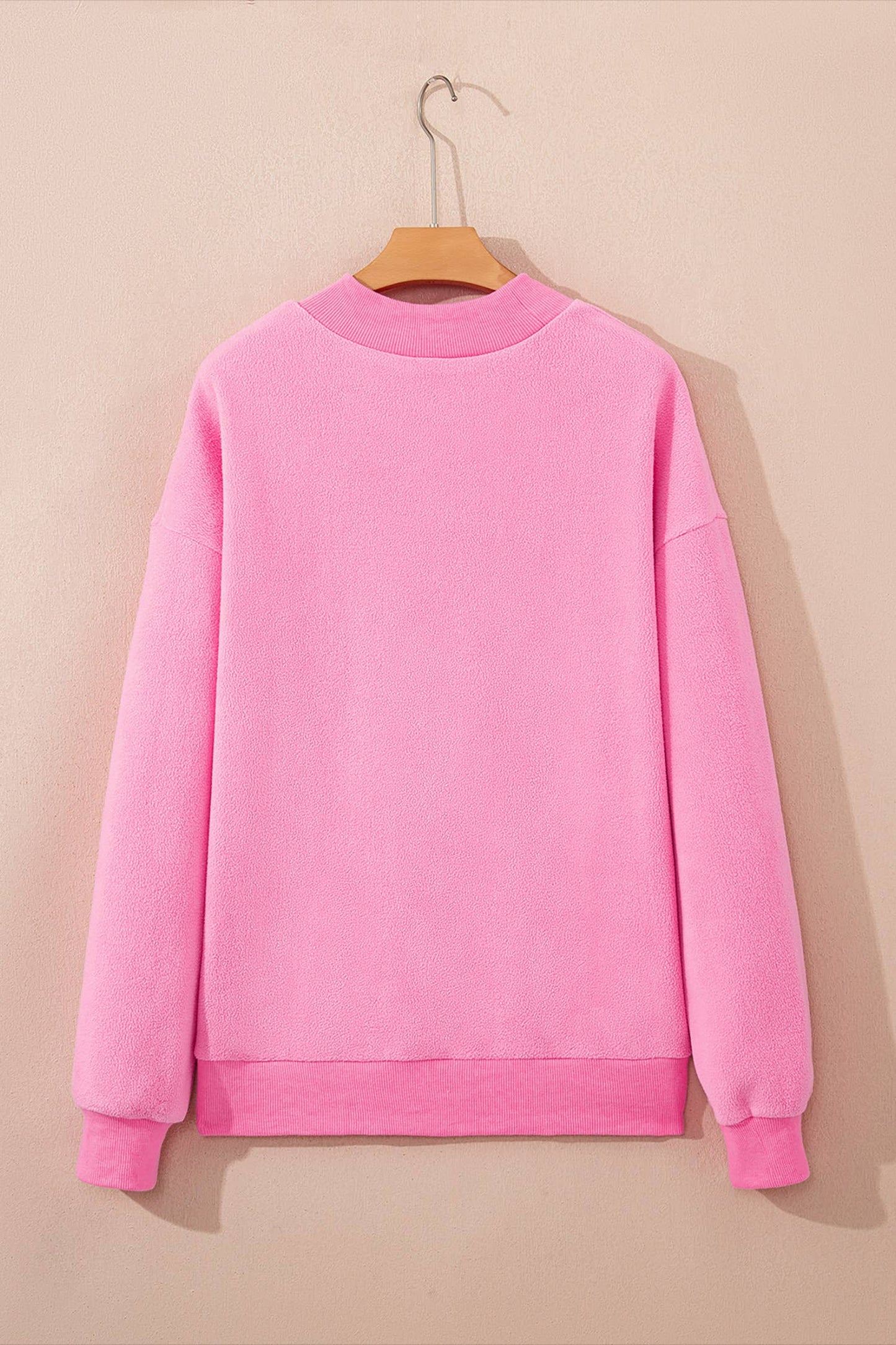 Oversized Mock Neck Sweatshirt
