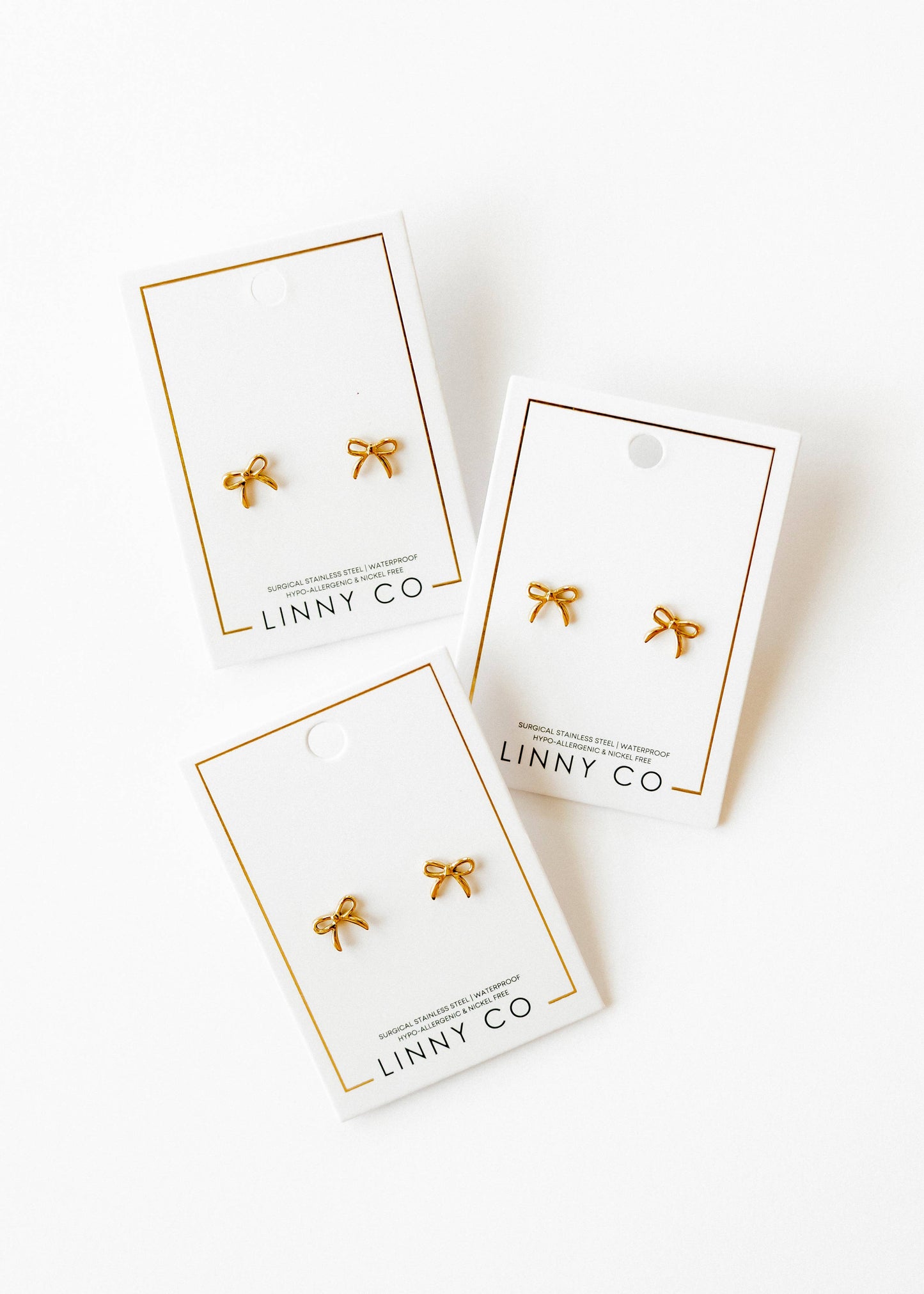 Screwback Stud Earrings - Sadie - Gold