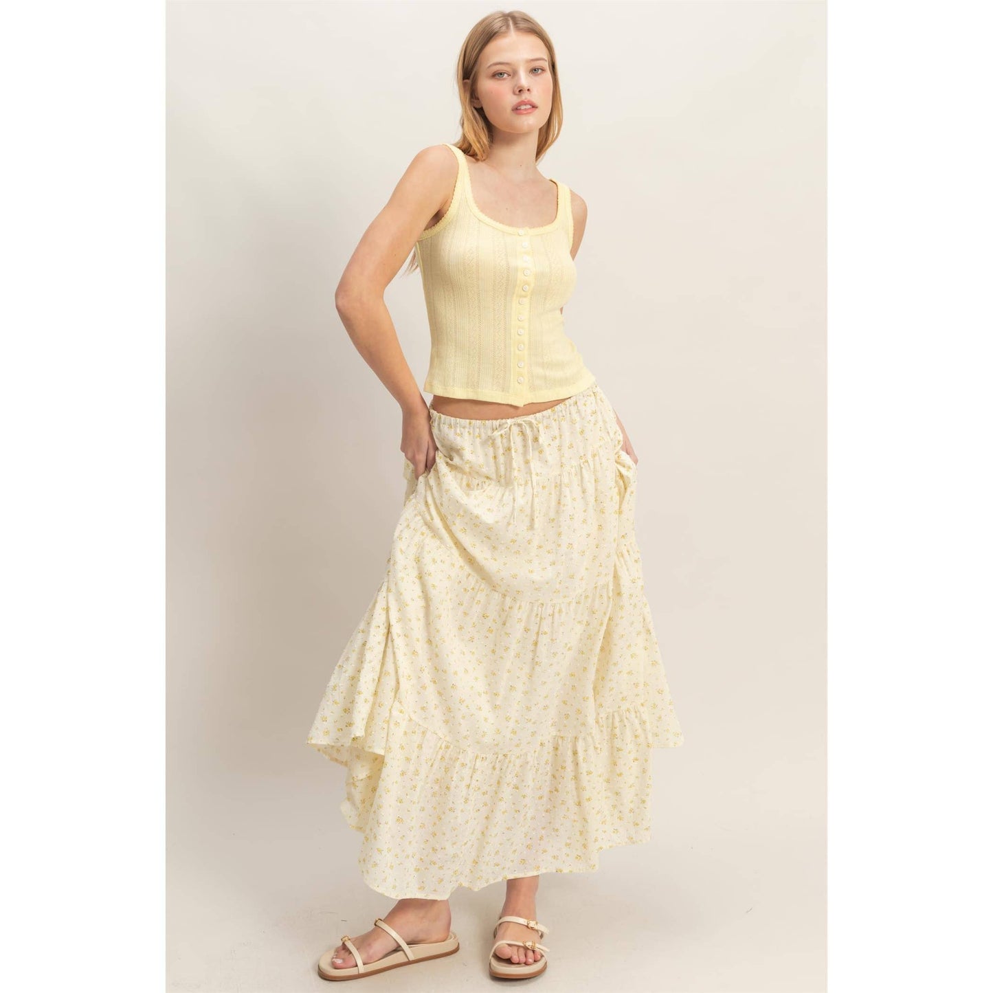 Jenny Floral Tiered Skirt