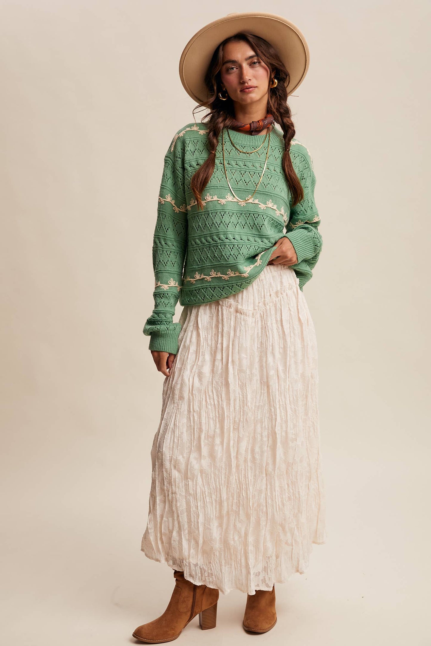 Lauren Embroidered Sweater