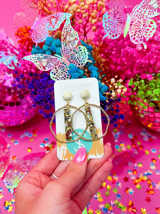 Brighter Days Stick Round Hoops - Milly's Boutique