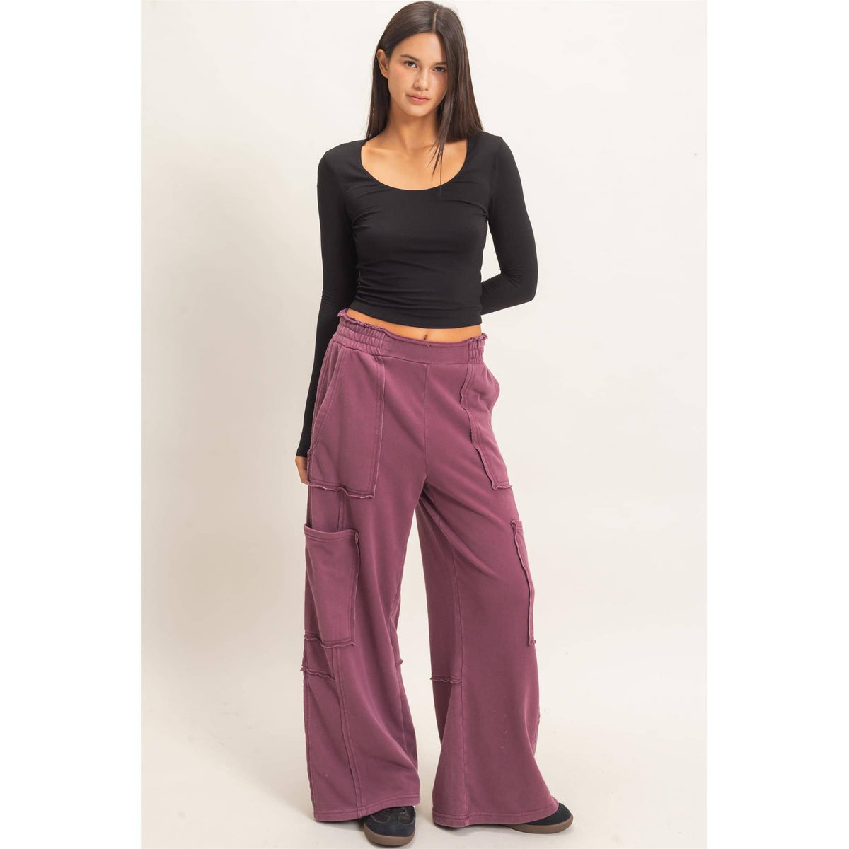 Mineral Wash Cargo Pocket Pants