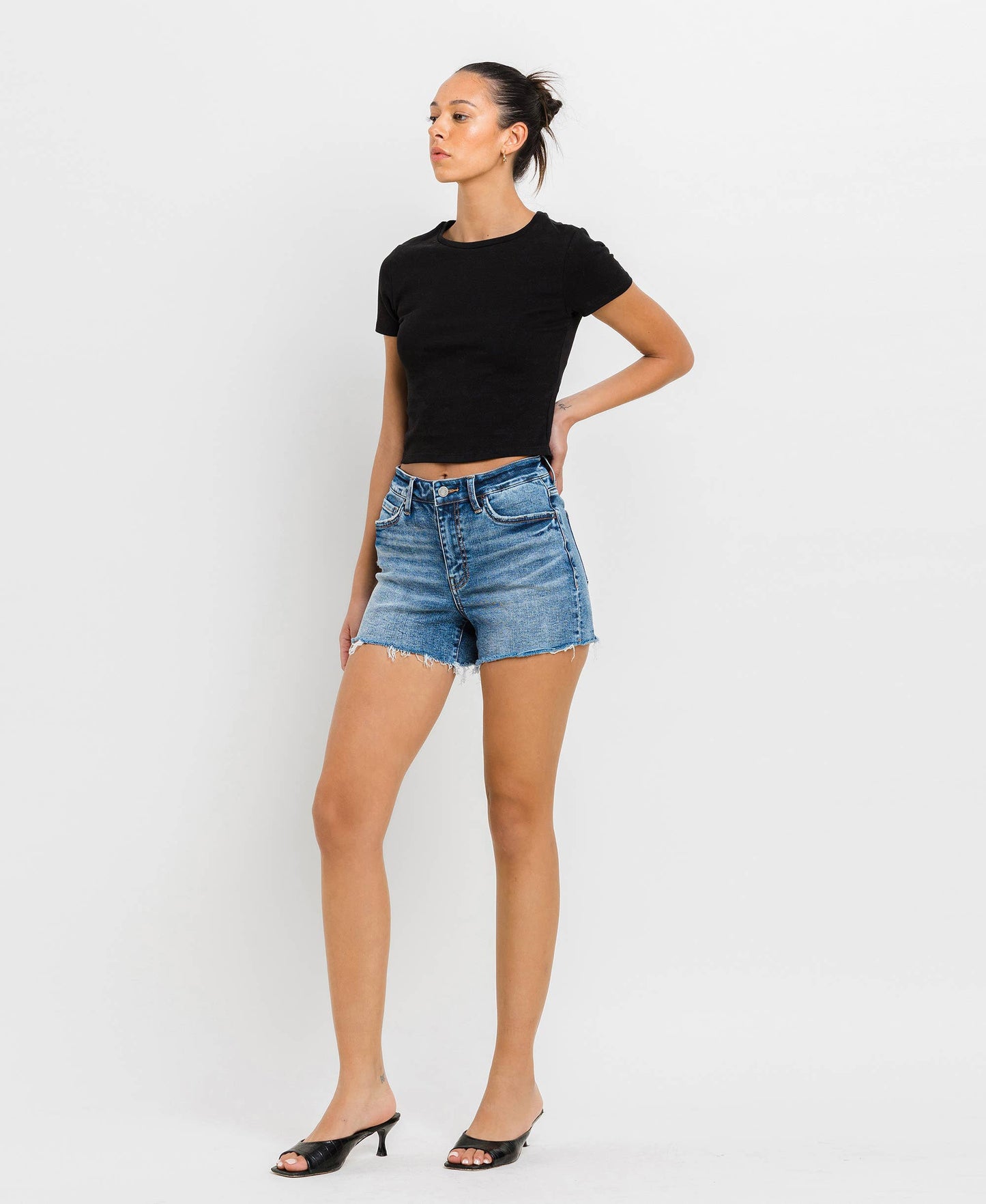 The High Rise Raw Hem Short