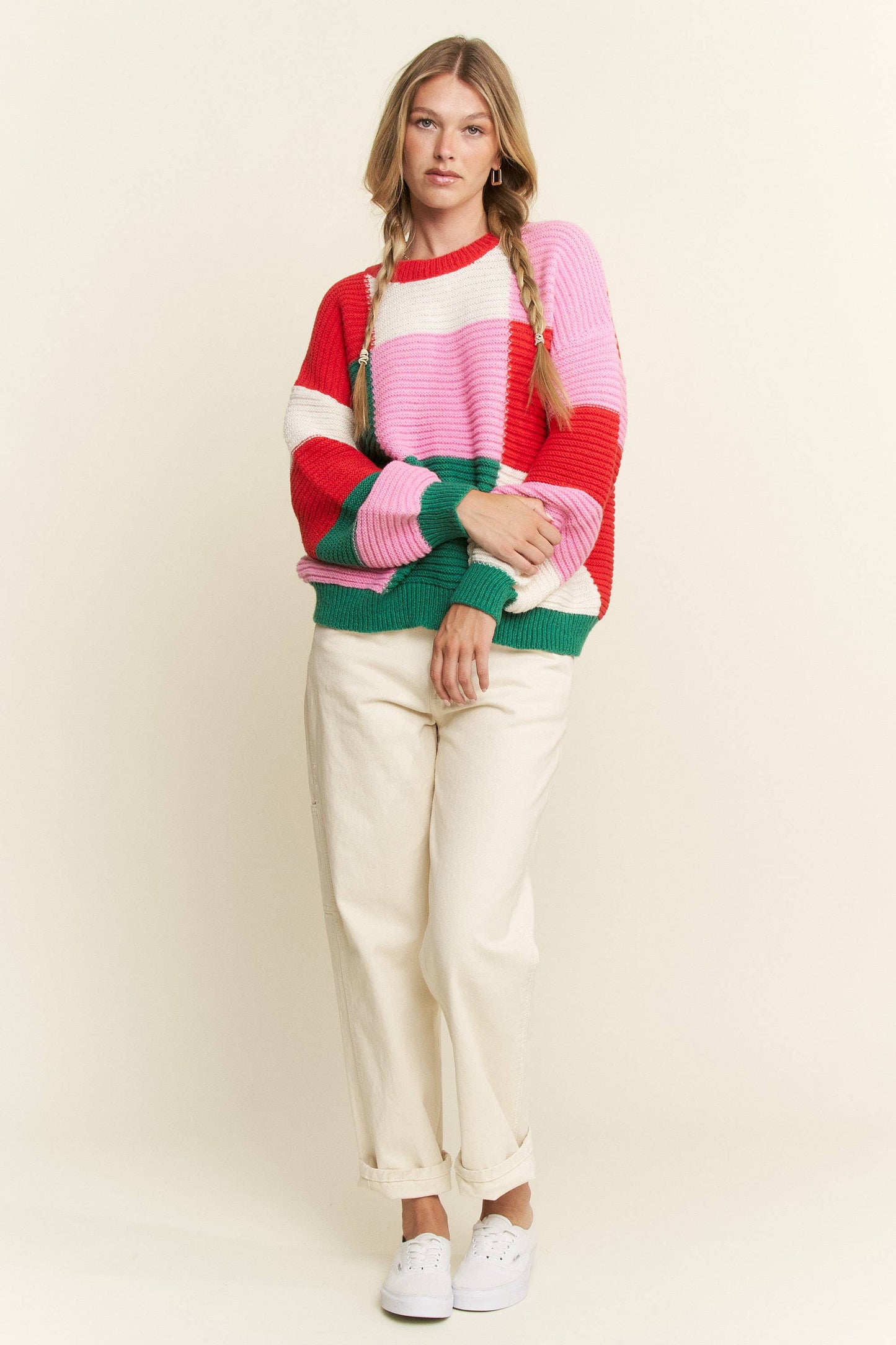 Holiday Geometric Colorful Sweater