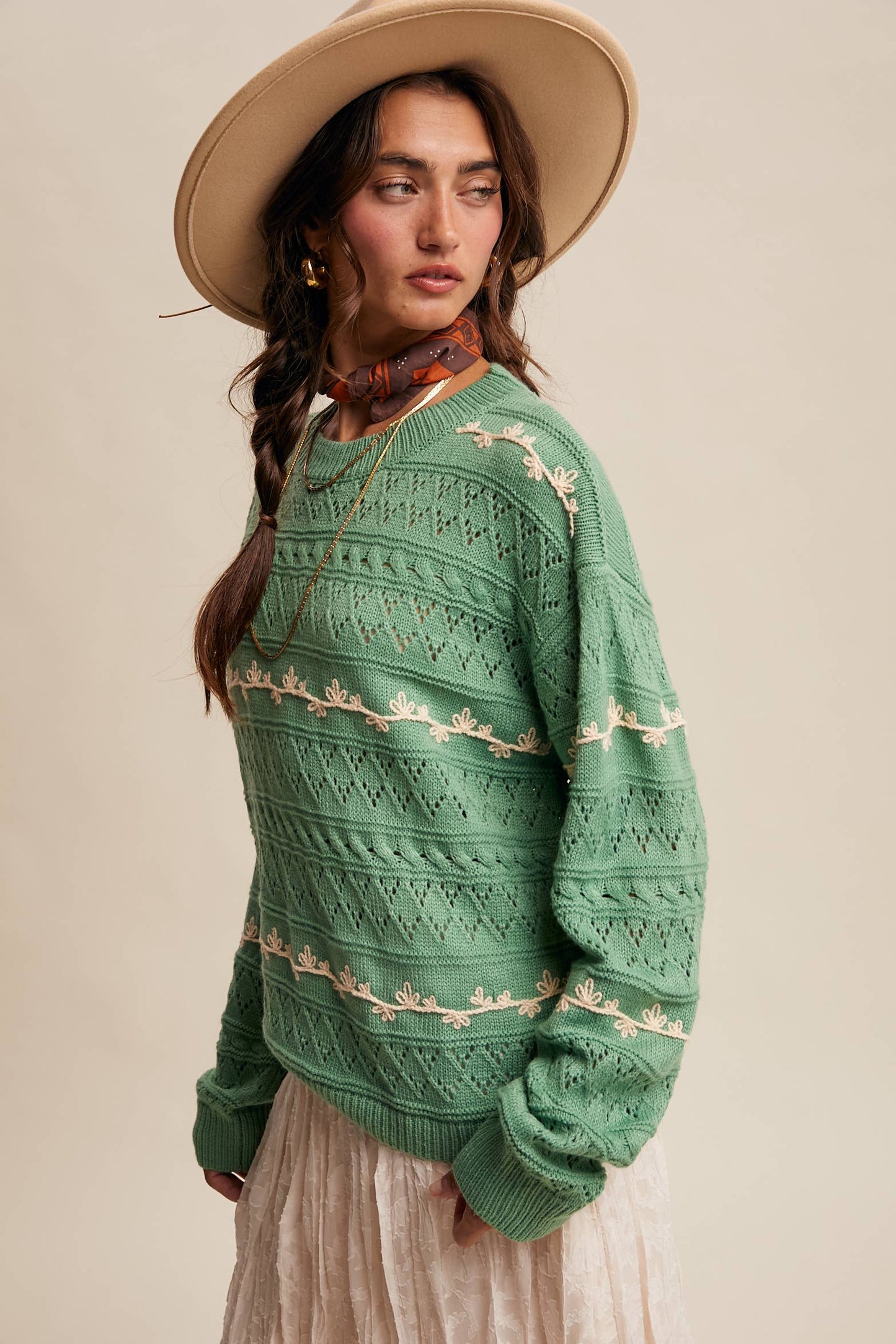 Lauren Embroidered Sweater