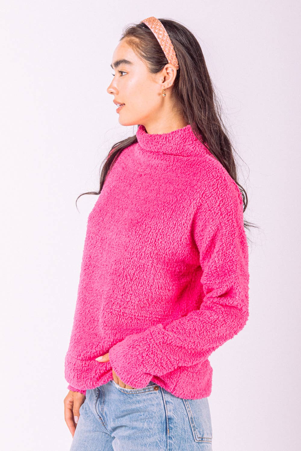 Cozy Mock Neck Pullover - Milly's Boutique