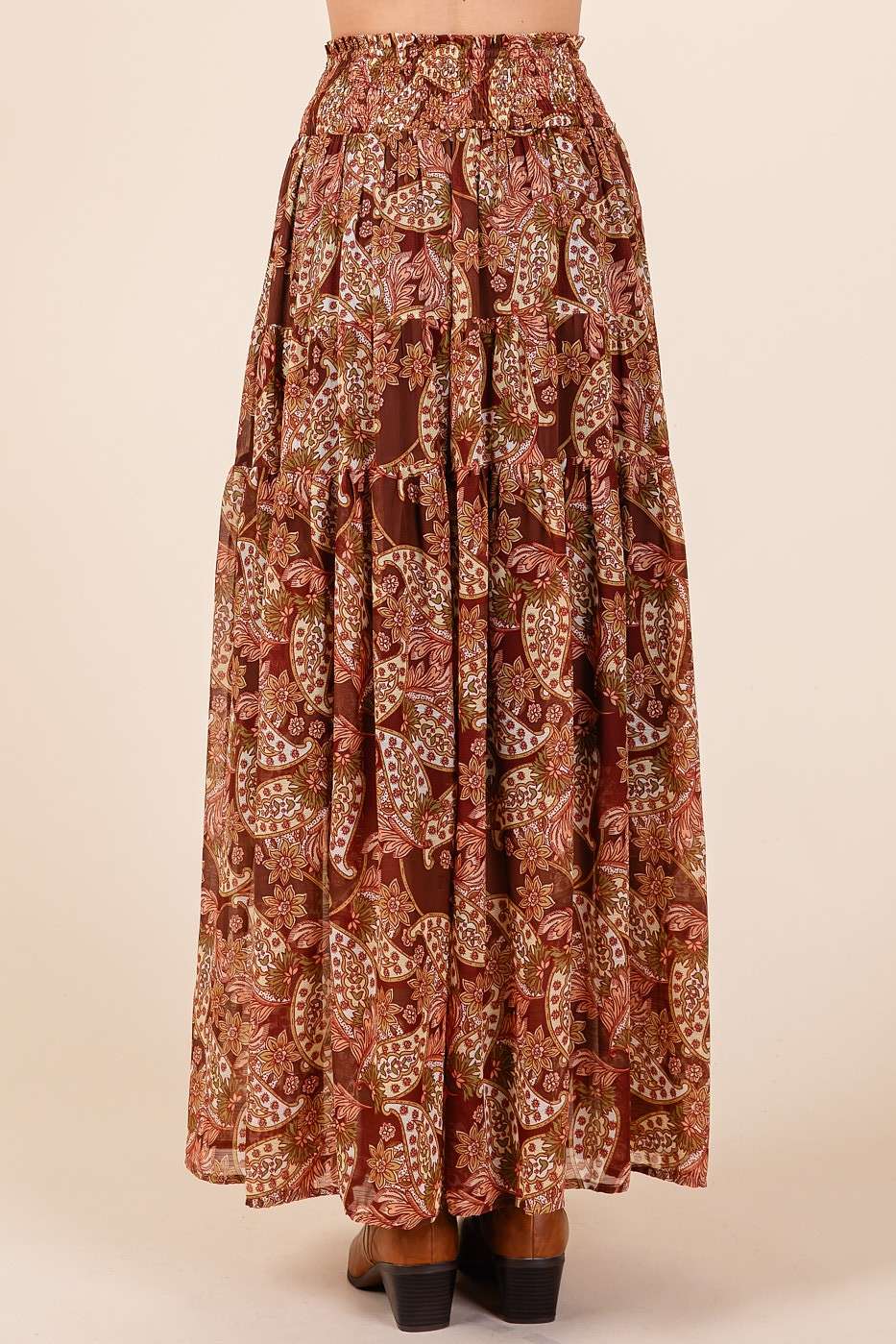 Paisley Boho Maxi  Skirt