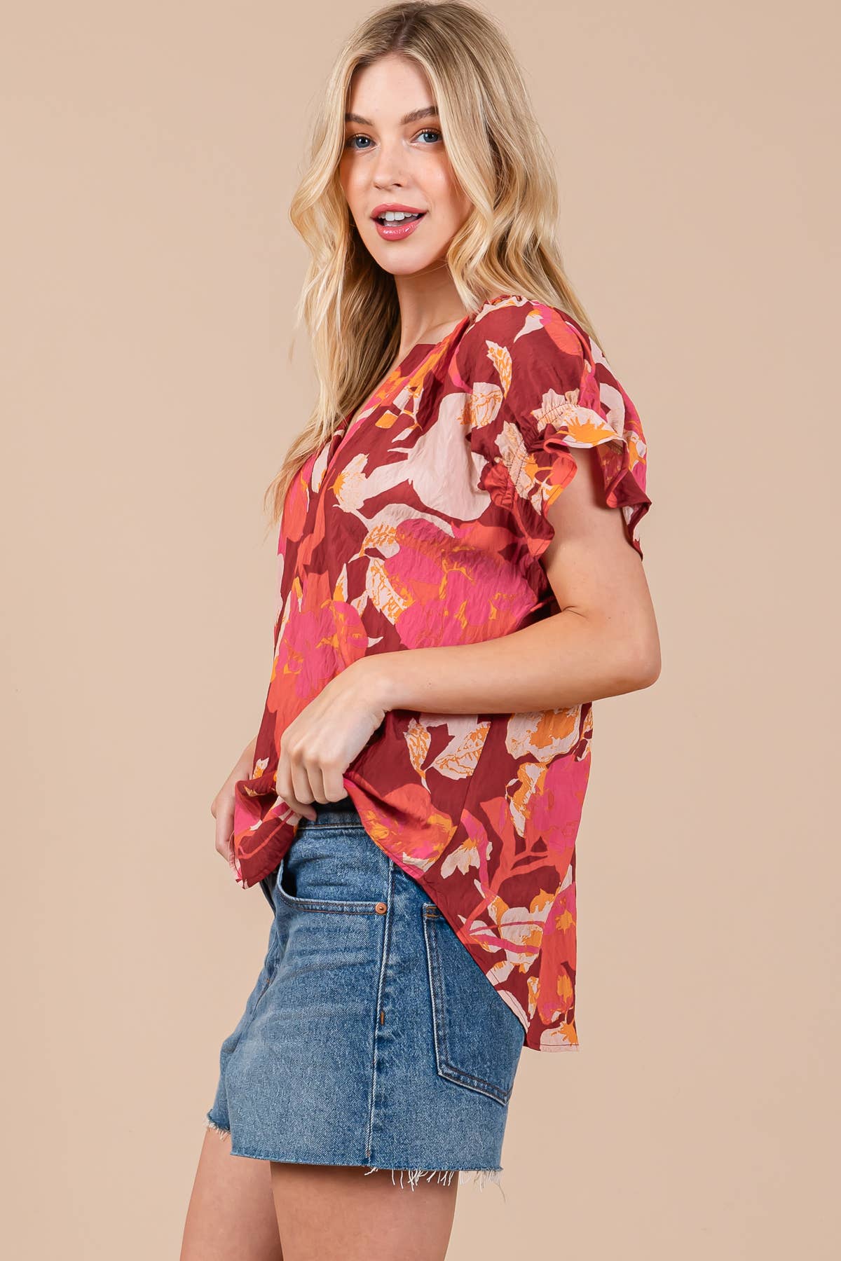 Chelsea Floral Blouse - Milly's Boutique