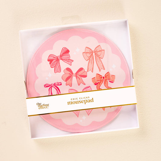 Chic Clicks Mouse Pad-Blushing Bows - Milly's Boutique