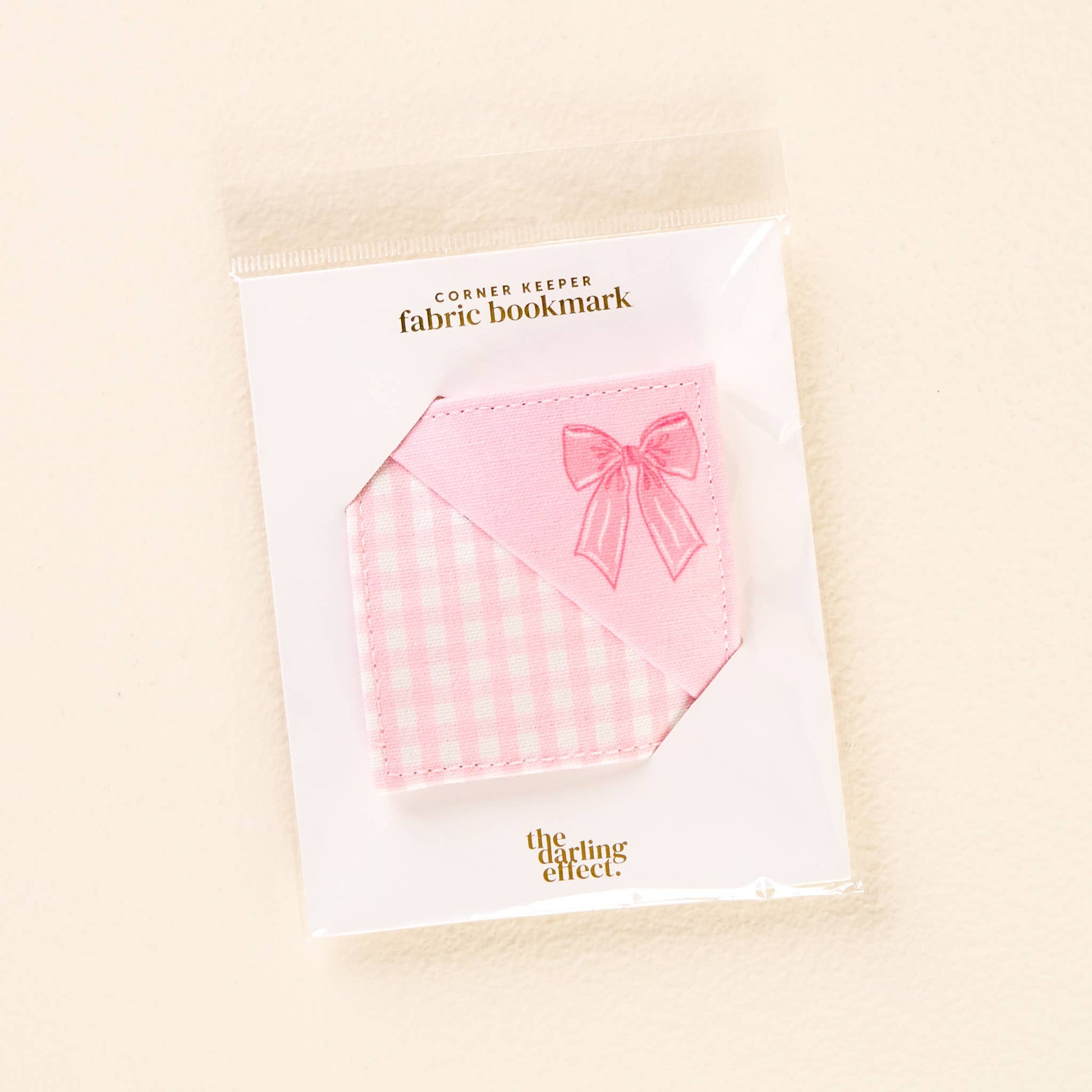 Corner Keeper Fabric Bookmark-Bow Pink - Milly's Boutique