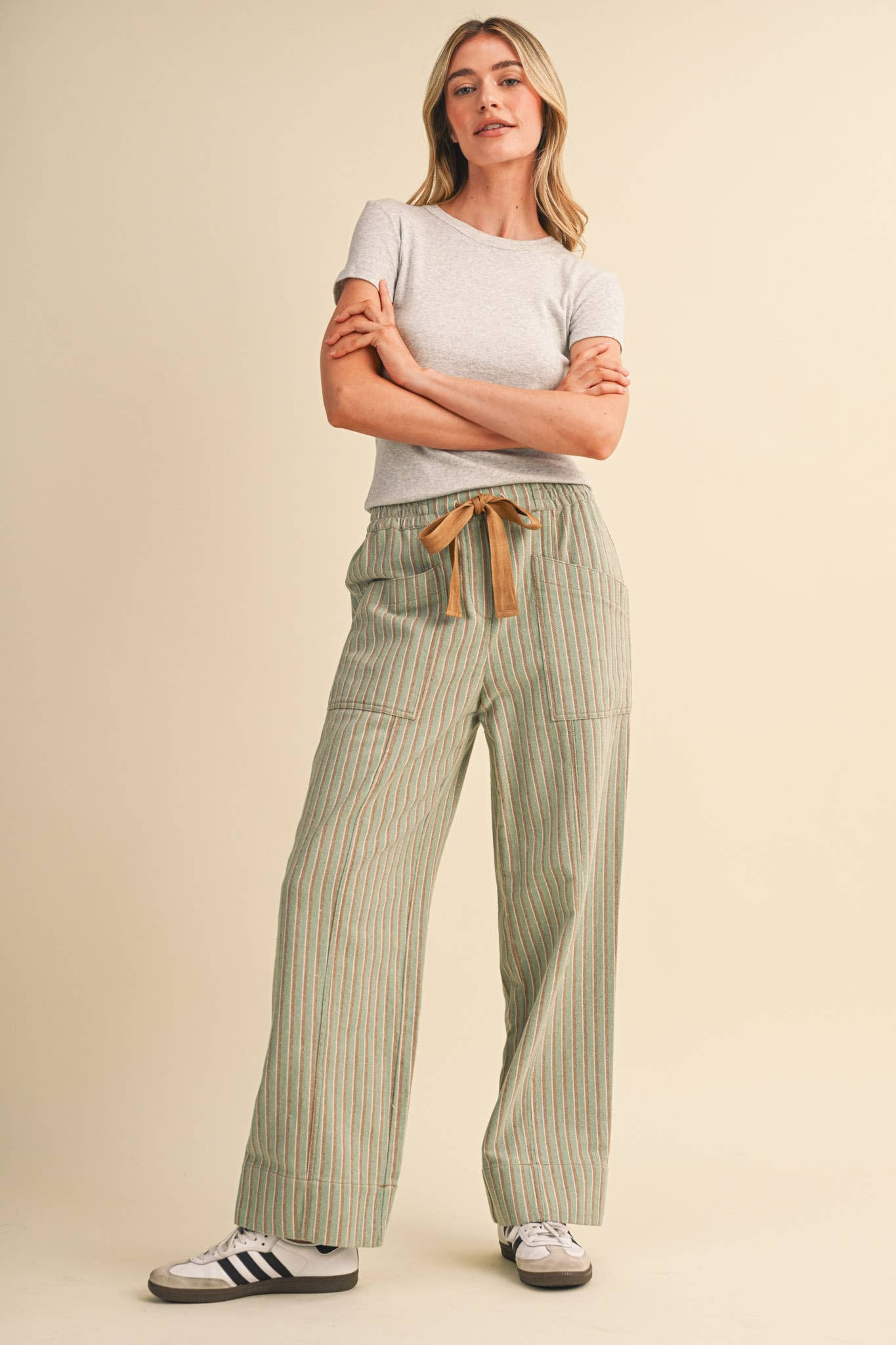 Meadow Stripe Drawstring Pants