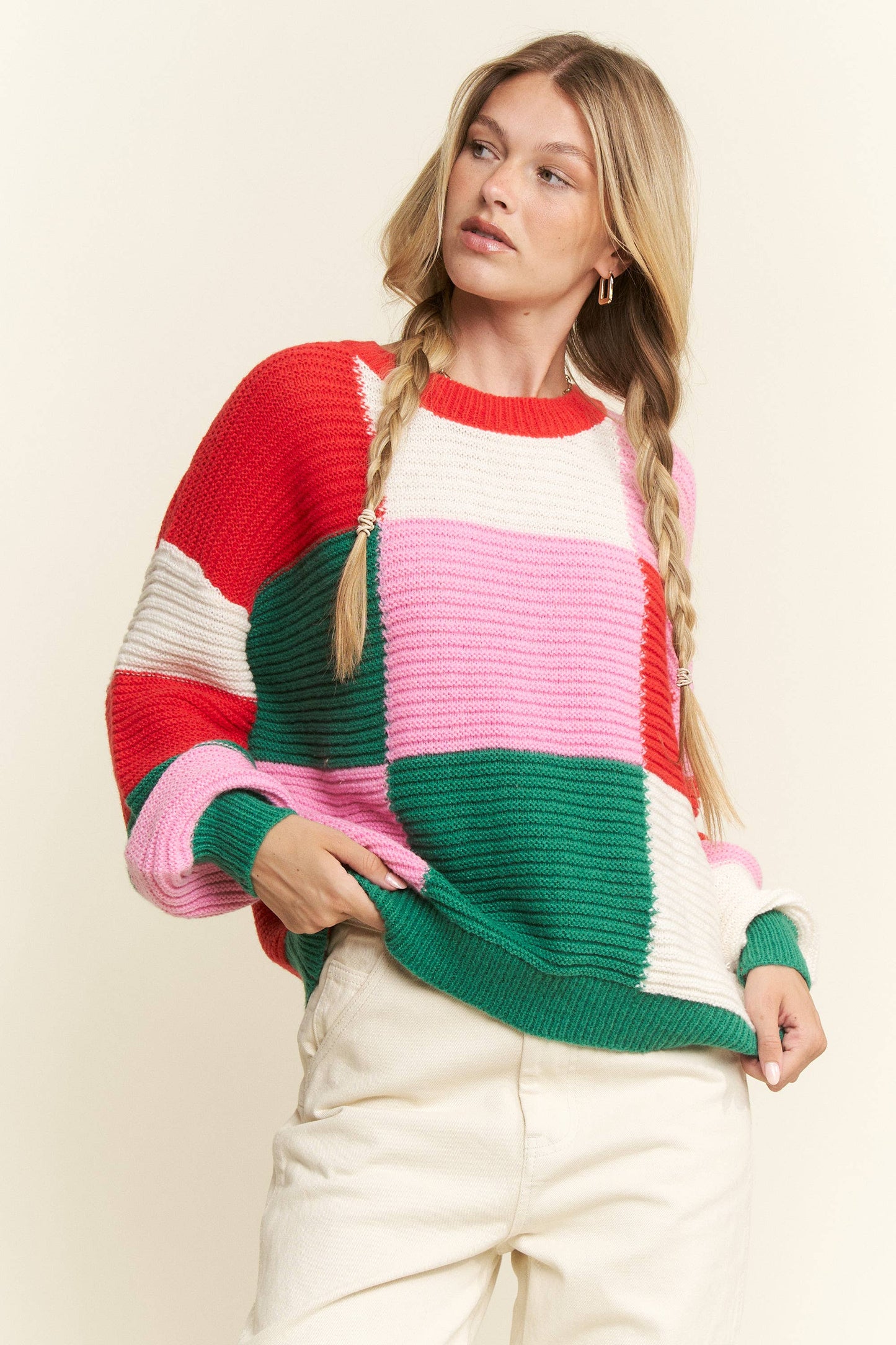 Holiday Geometric Colorful Sweater