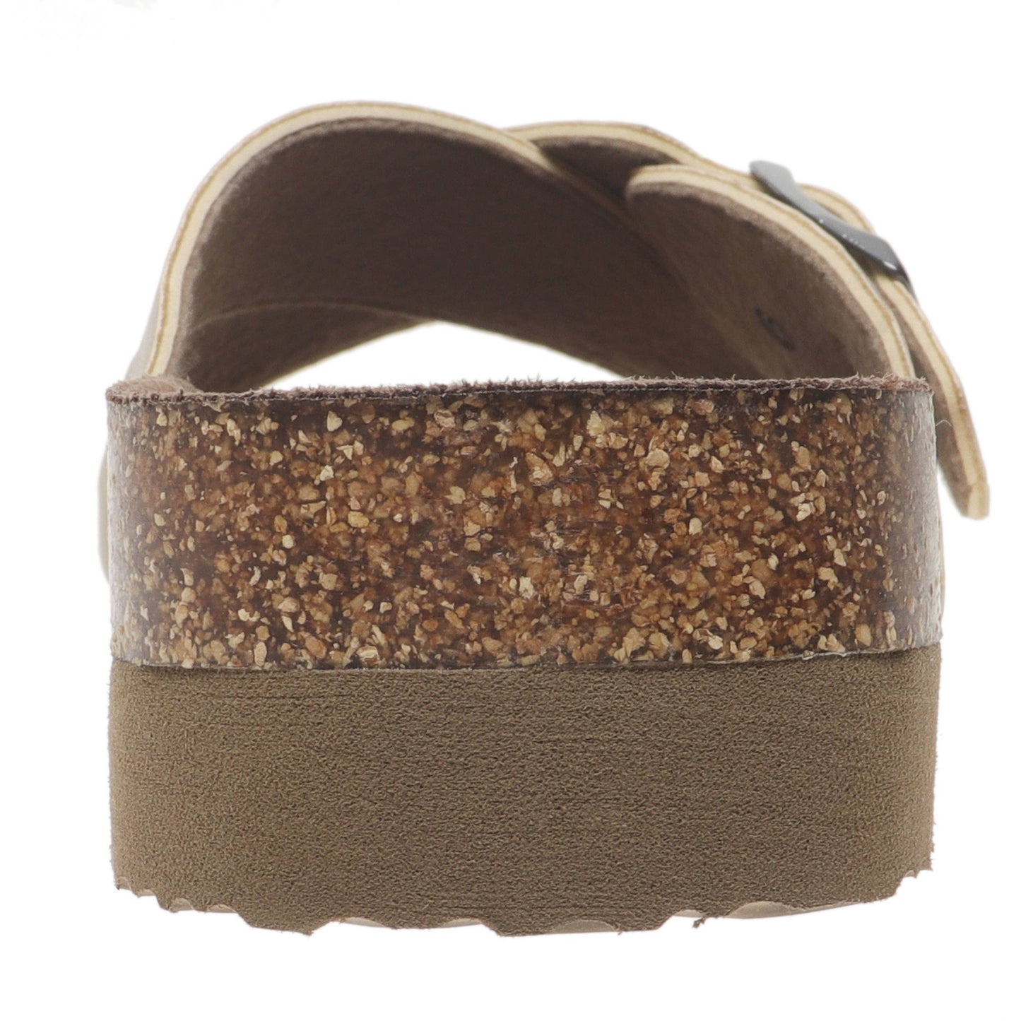 Big Buckle Crossover Sandal