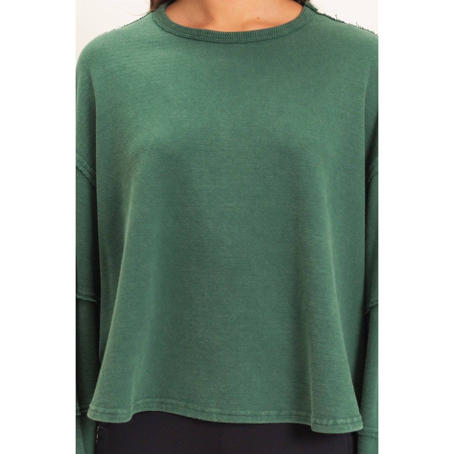 Mineral Washed Oversized Crew Neck