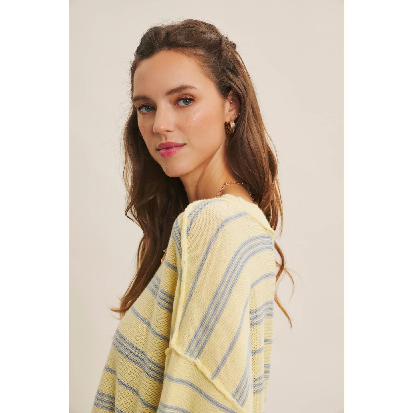 Lea Striped Lightweight Sweater