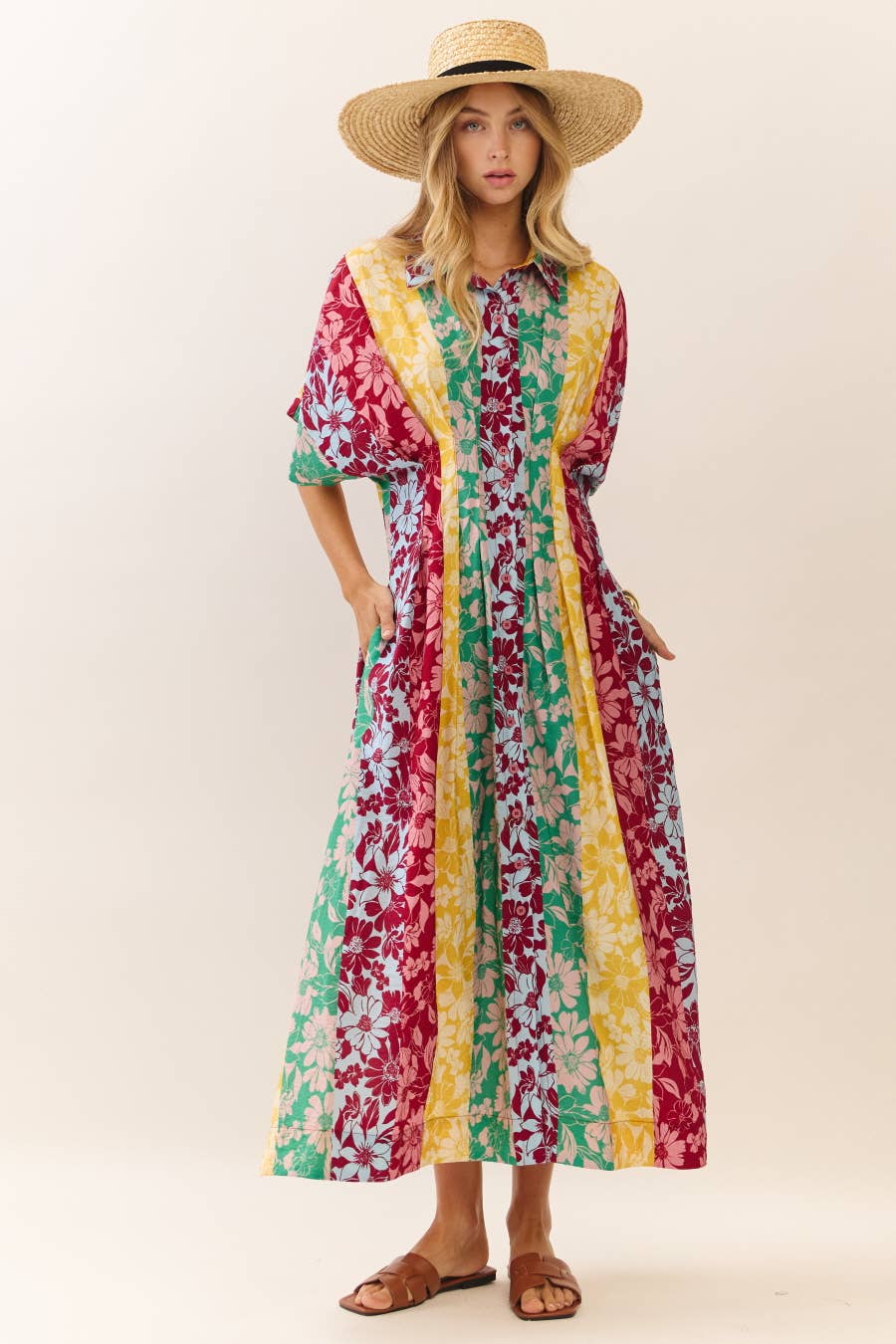 Floral Medley Boho Midi