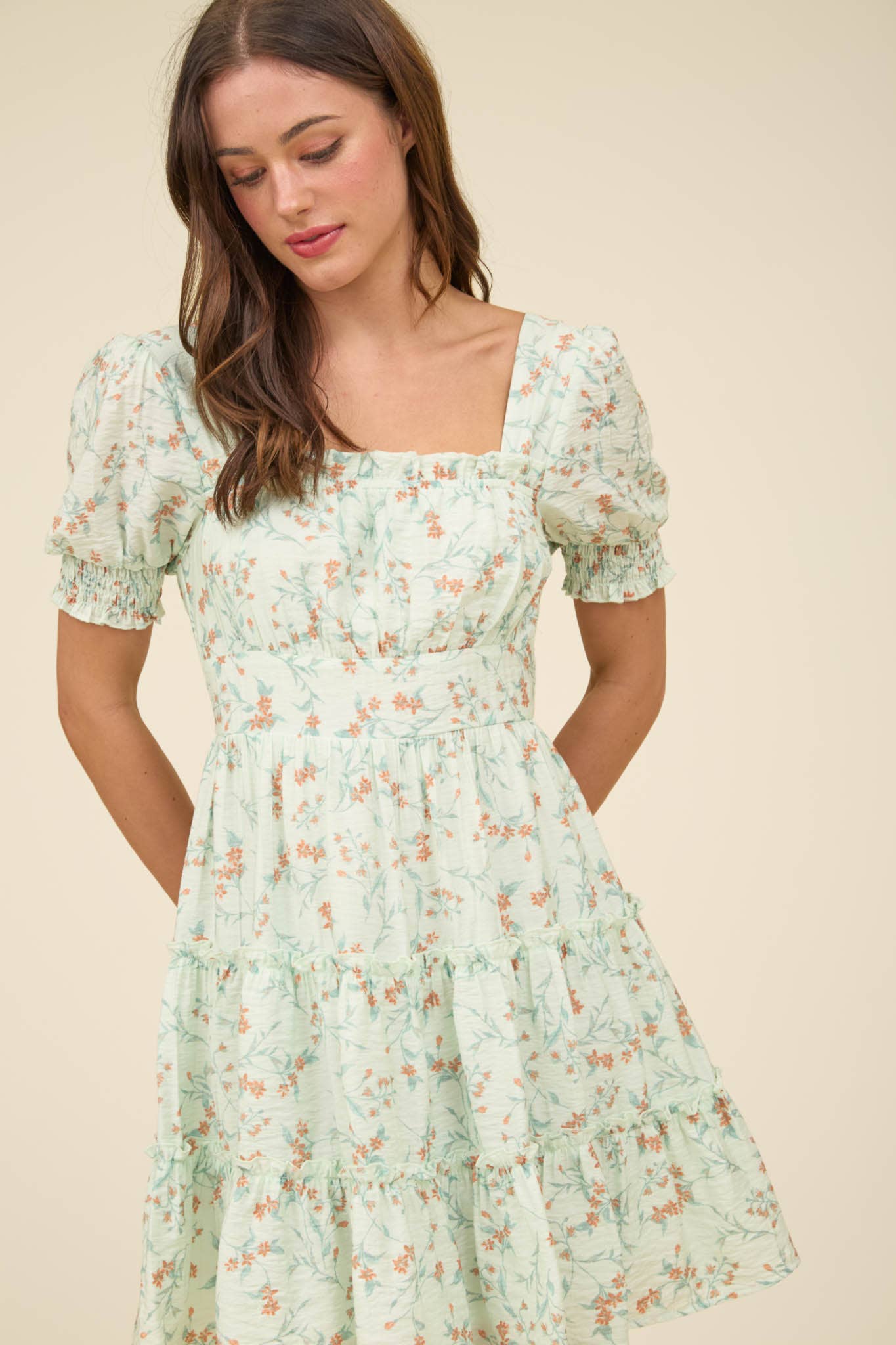 Darla Floral Smocked Dress - Milly's Boutique