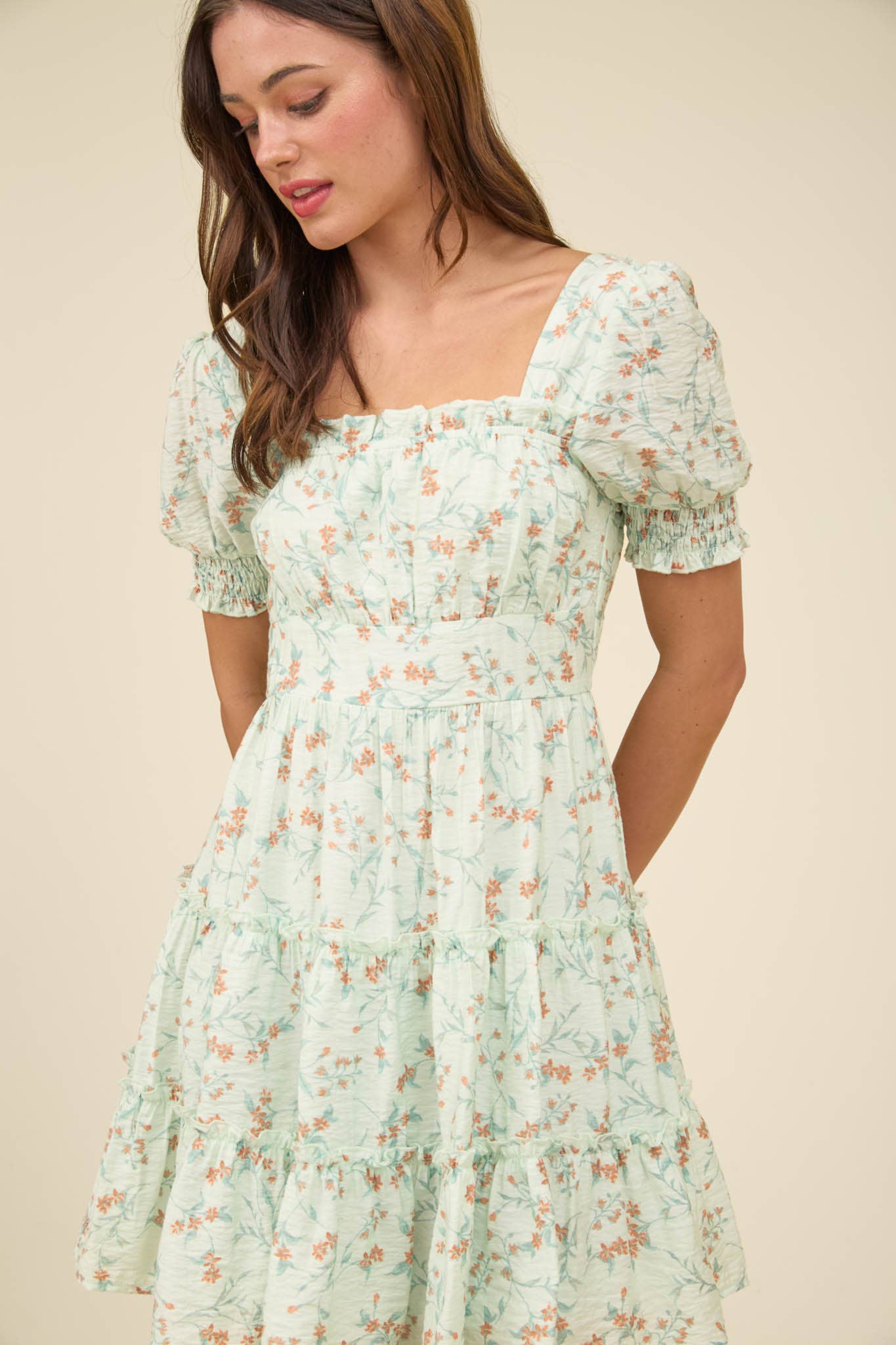 Darla Floral Smocked Dress - Milly's Boutique